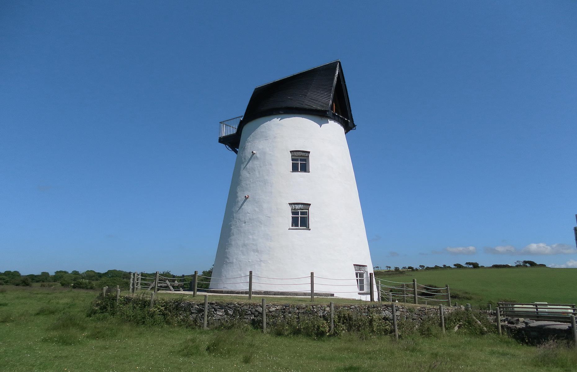 Melin Newydd windmill, Anglesey, Wales, UK