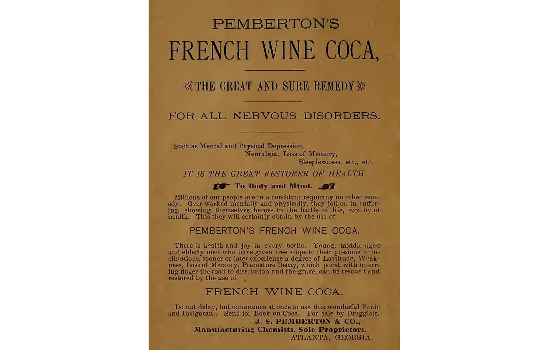Coca-Cola’s predecessor contained some surprising ingredients