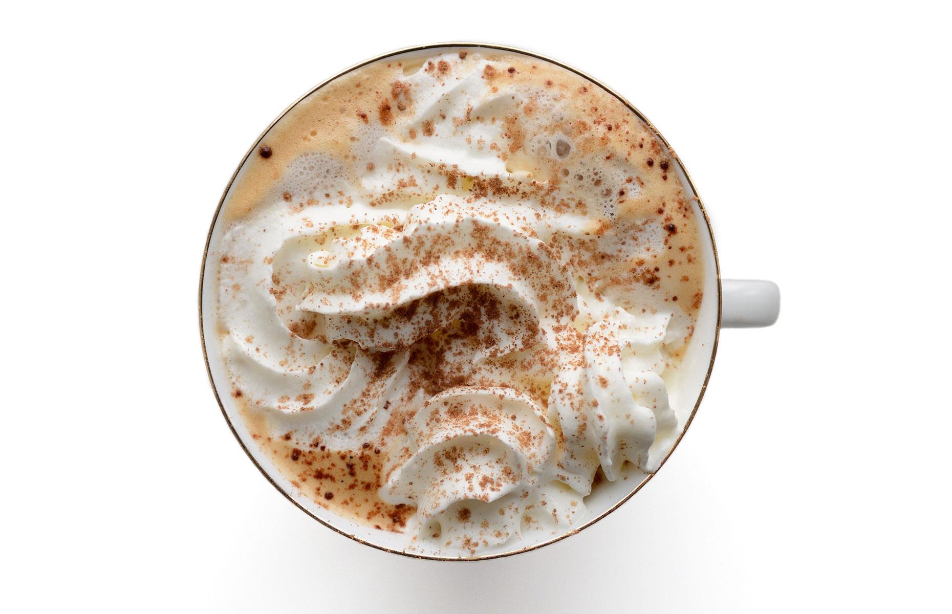 750 calories: Large Caribou berry white mocha (USA)