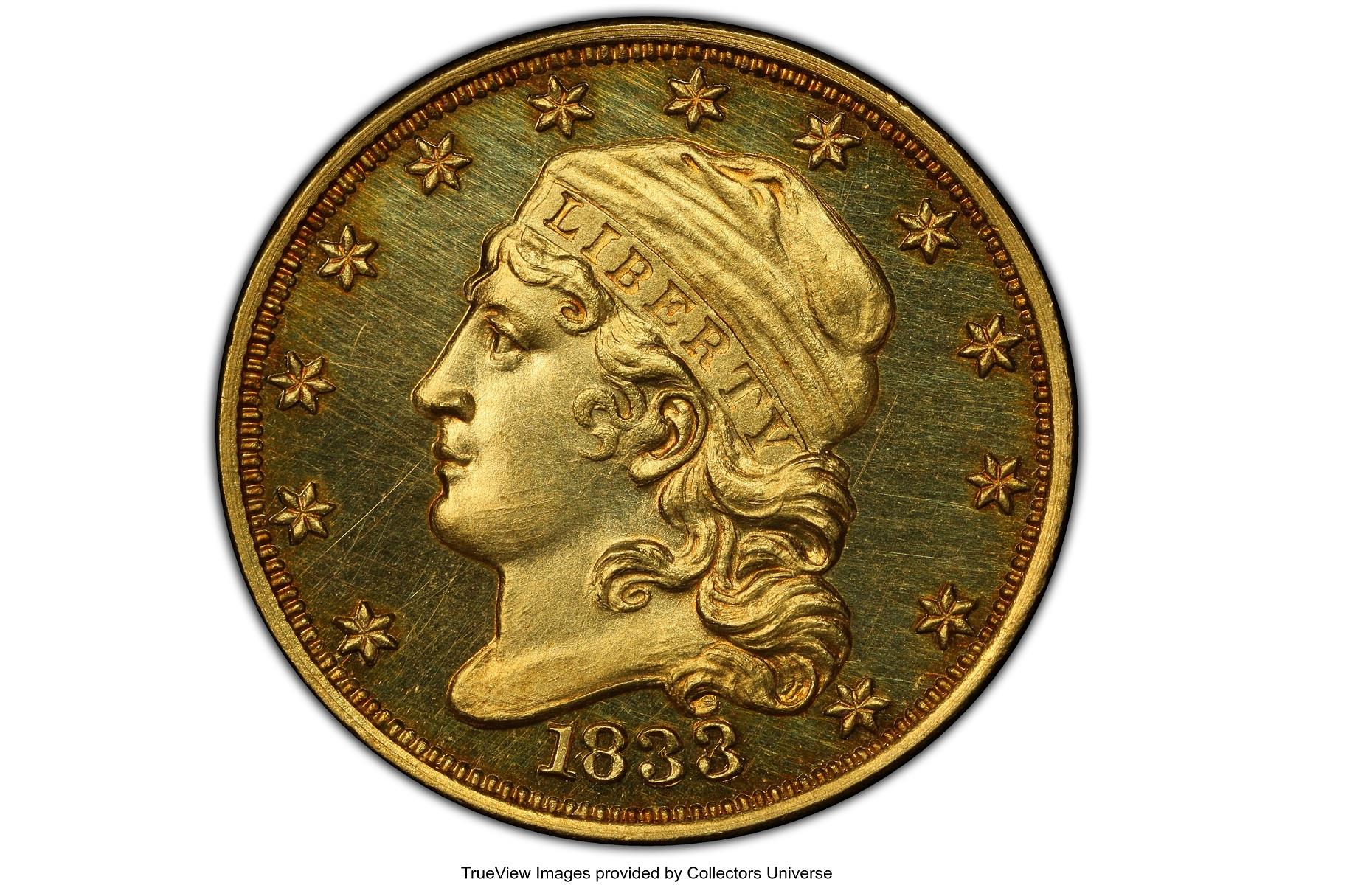 1833 Quarter Eagle $2 coin: $408,000