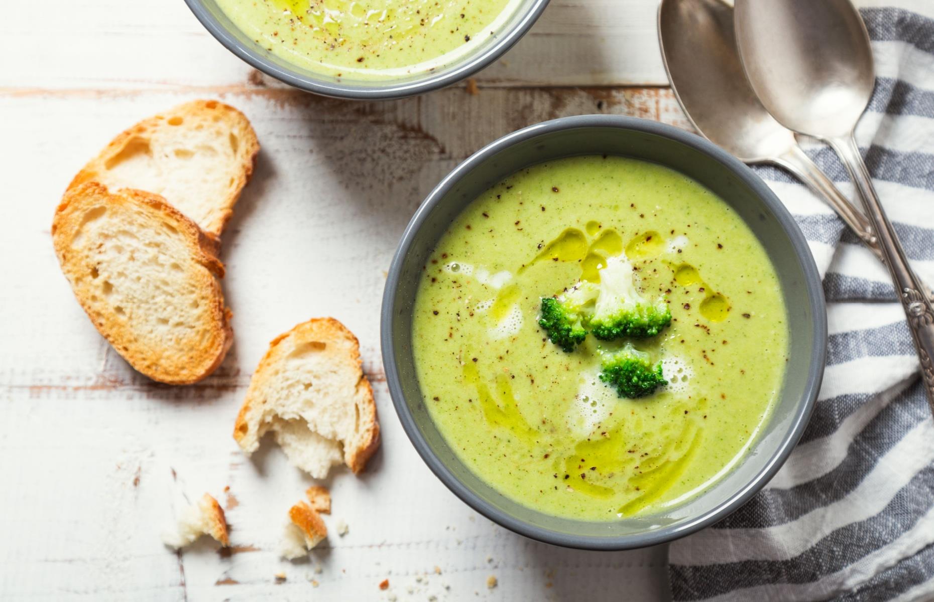 25. Use frozen broccoli for broccoli and Stilton soup