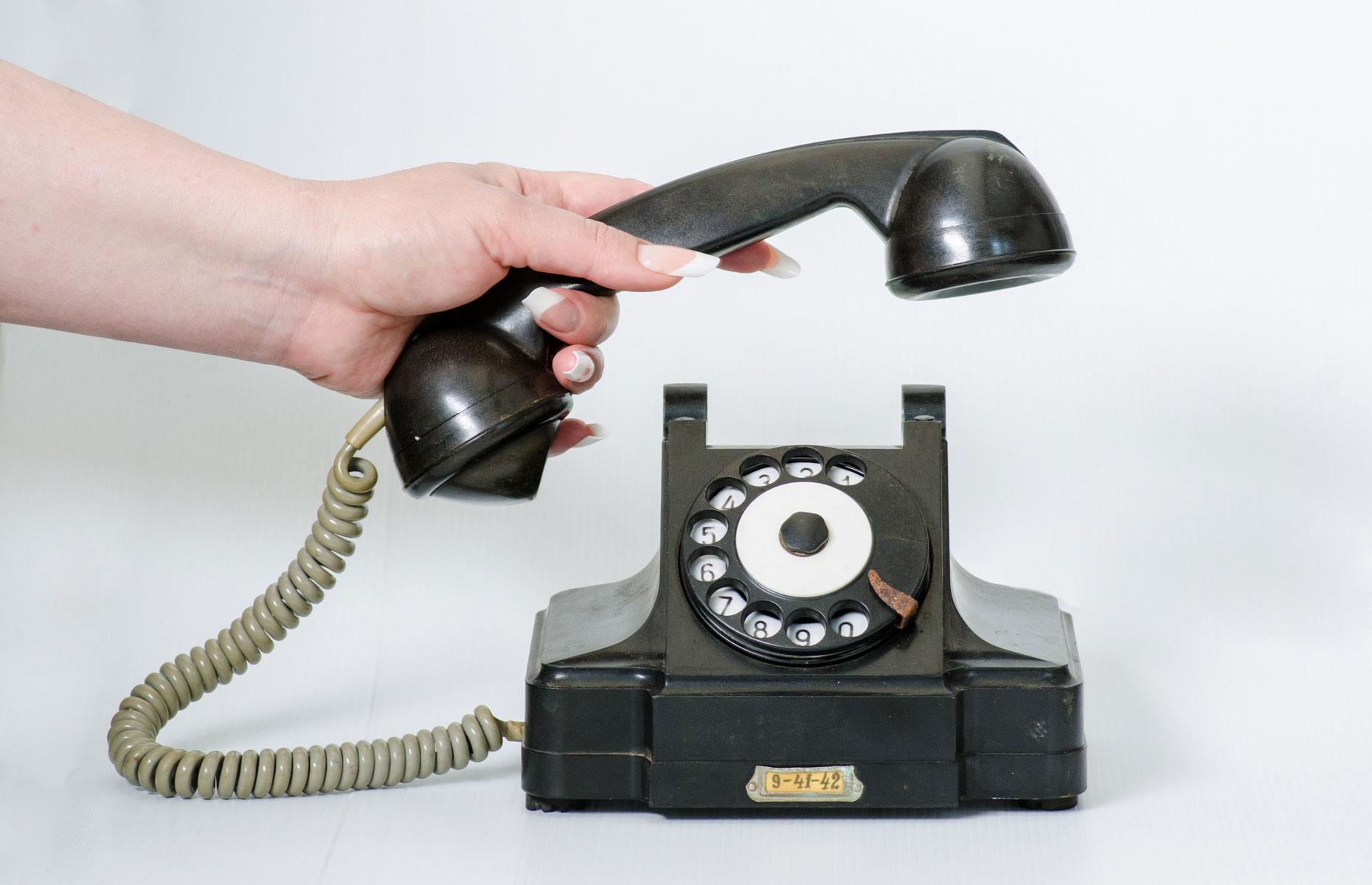 Richard's vintage phone in a box