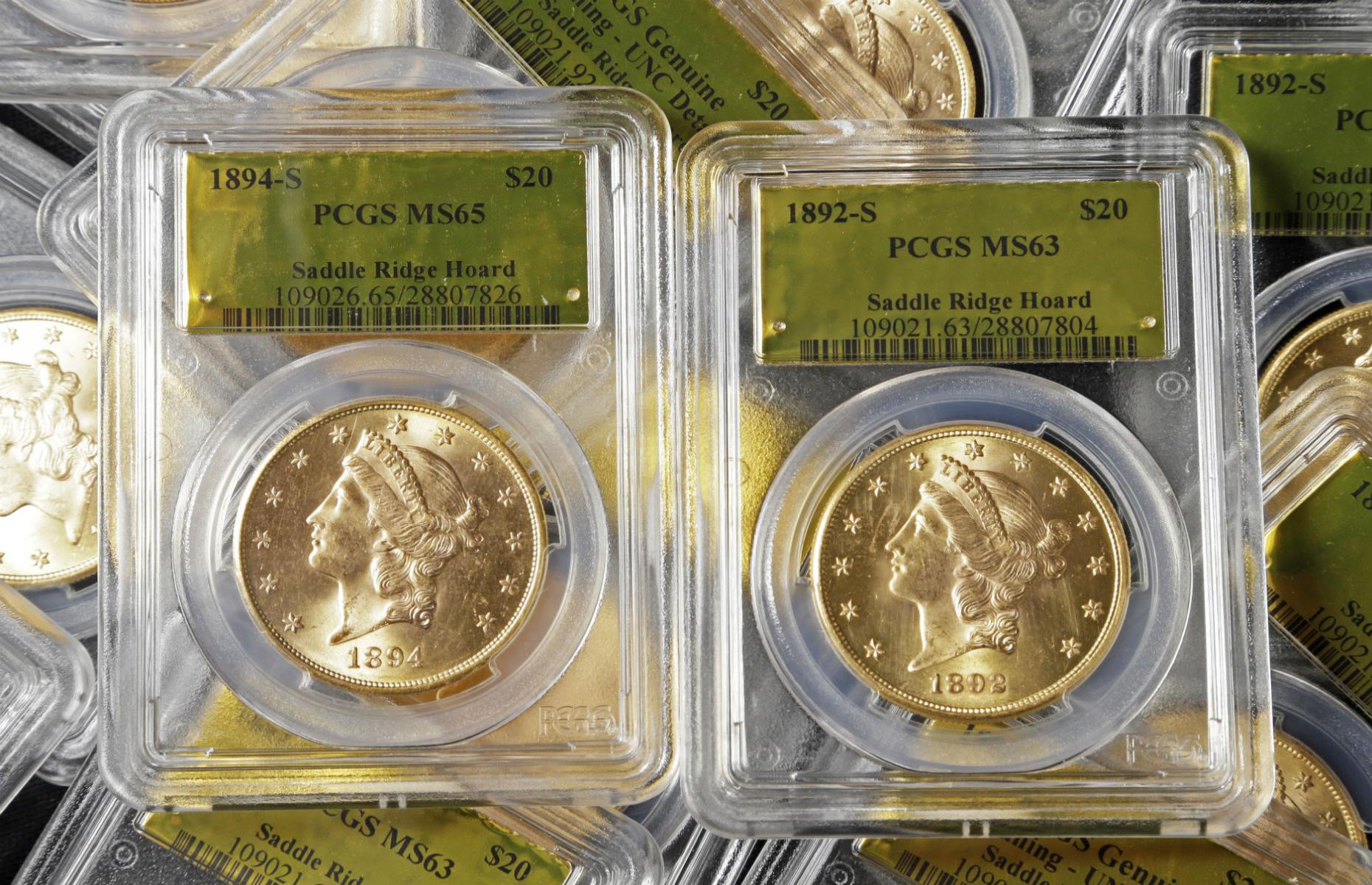 Buried Gold Rush coins