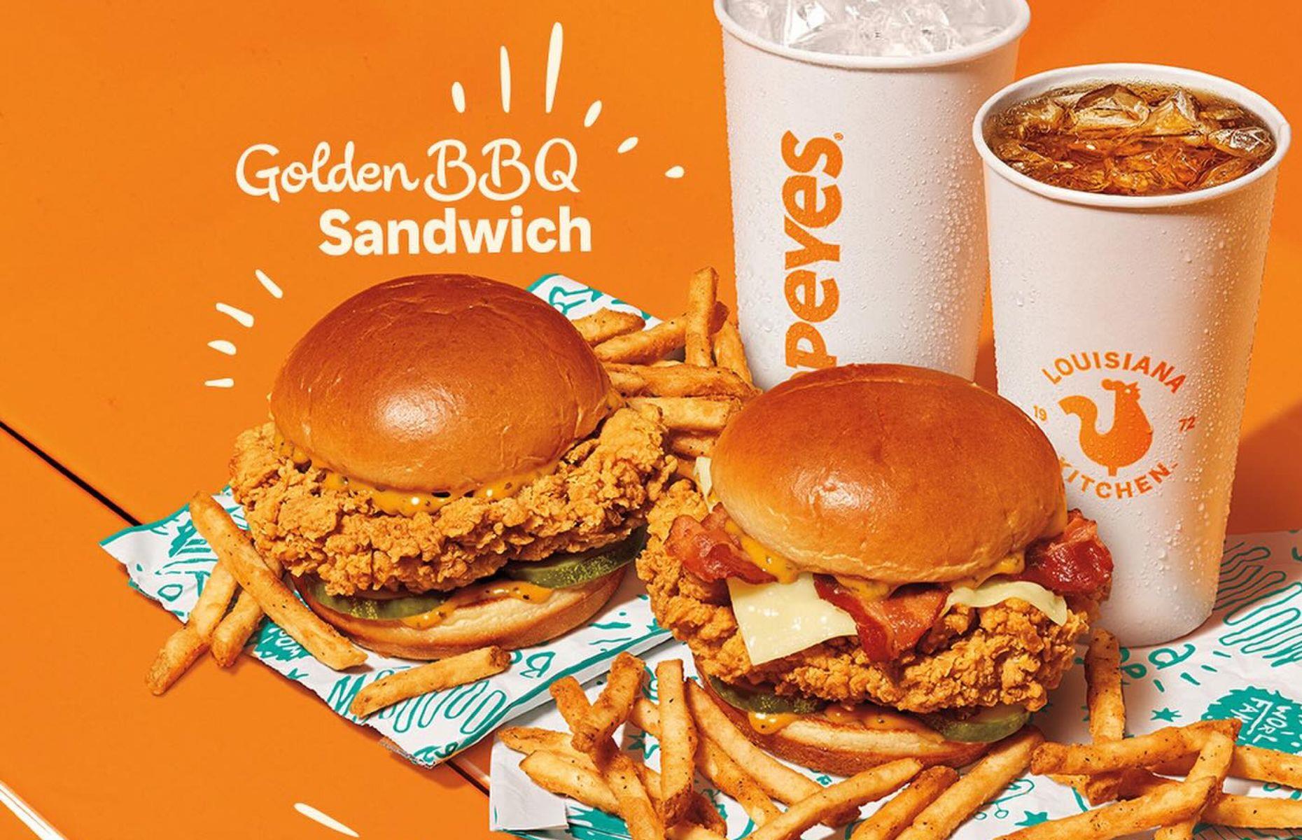 15. Golden BBQ Chicken Sandwich, Popeyes, USA  