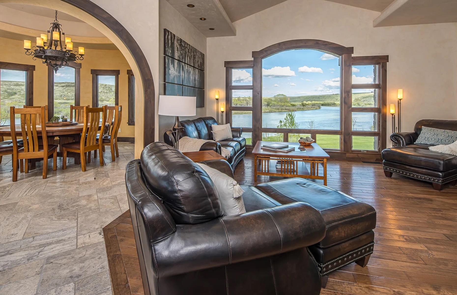 Castle-inspired residence, Montana, USA