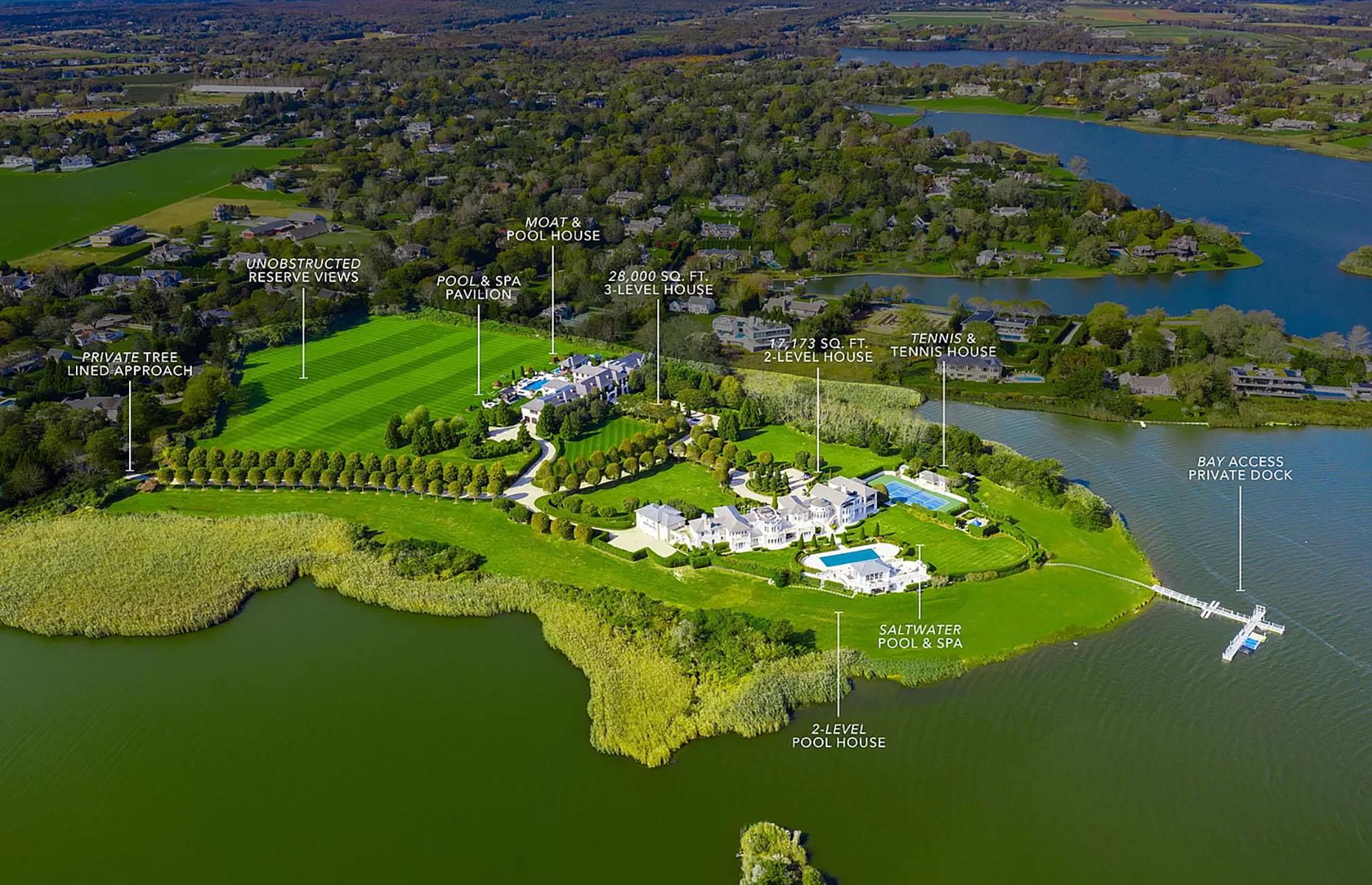 Mecox Bay compound, Water Mill, New York: $99.5 million (£78.8m)