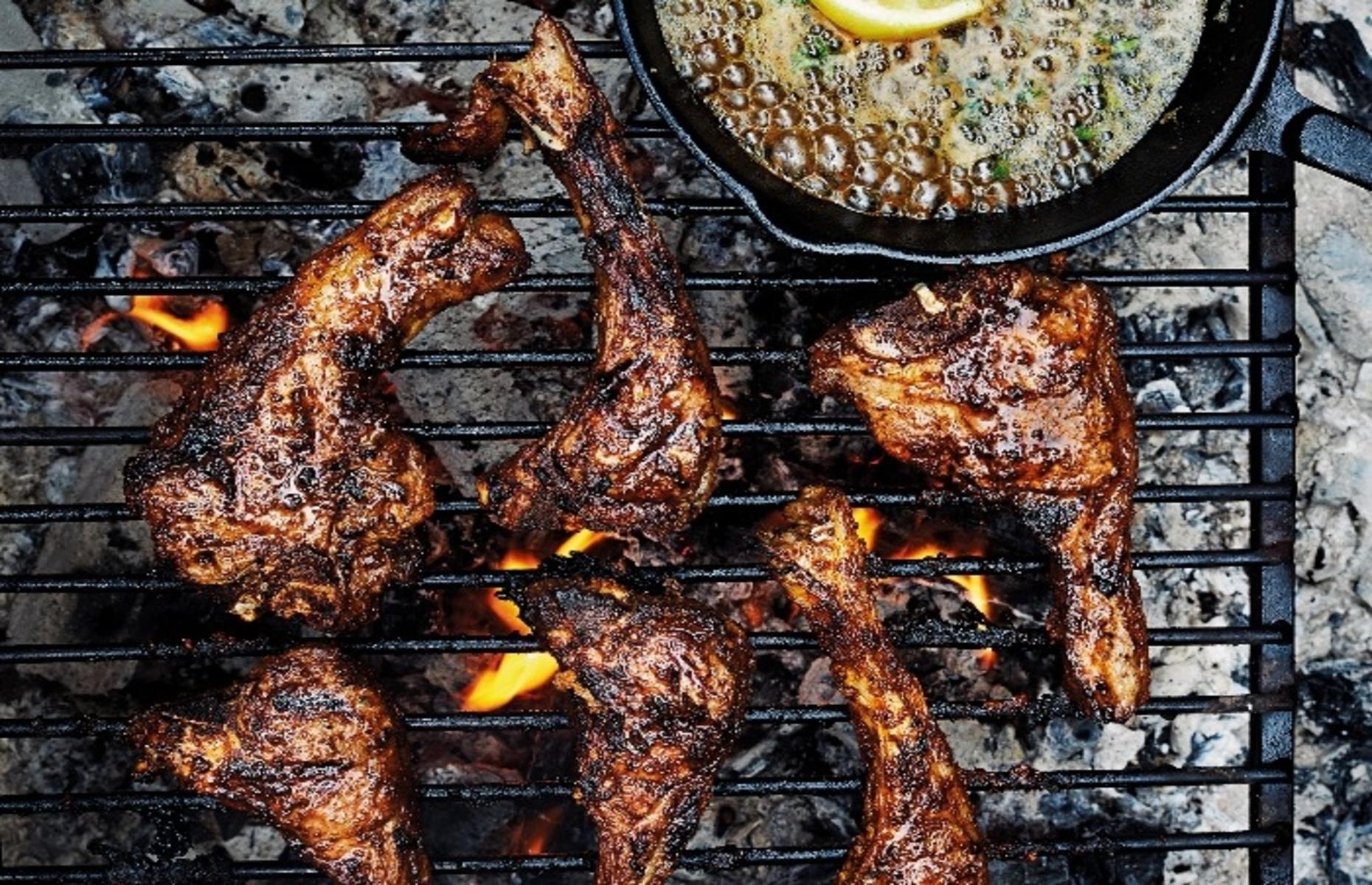 Barbecued cumin lamb chops