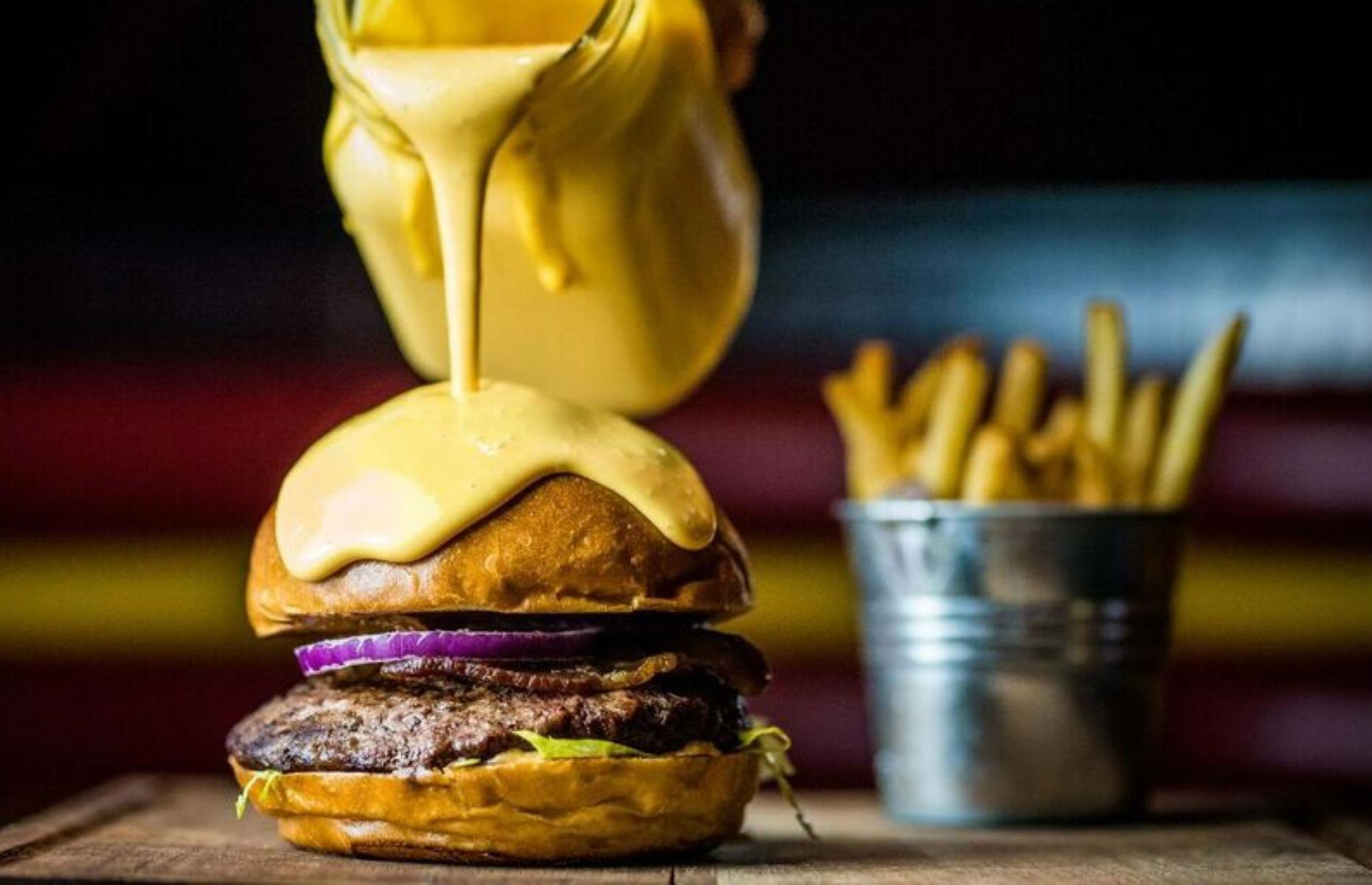 The cheesebomb burger 