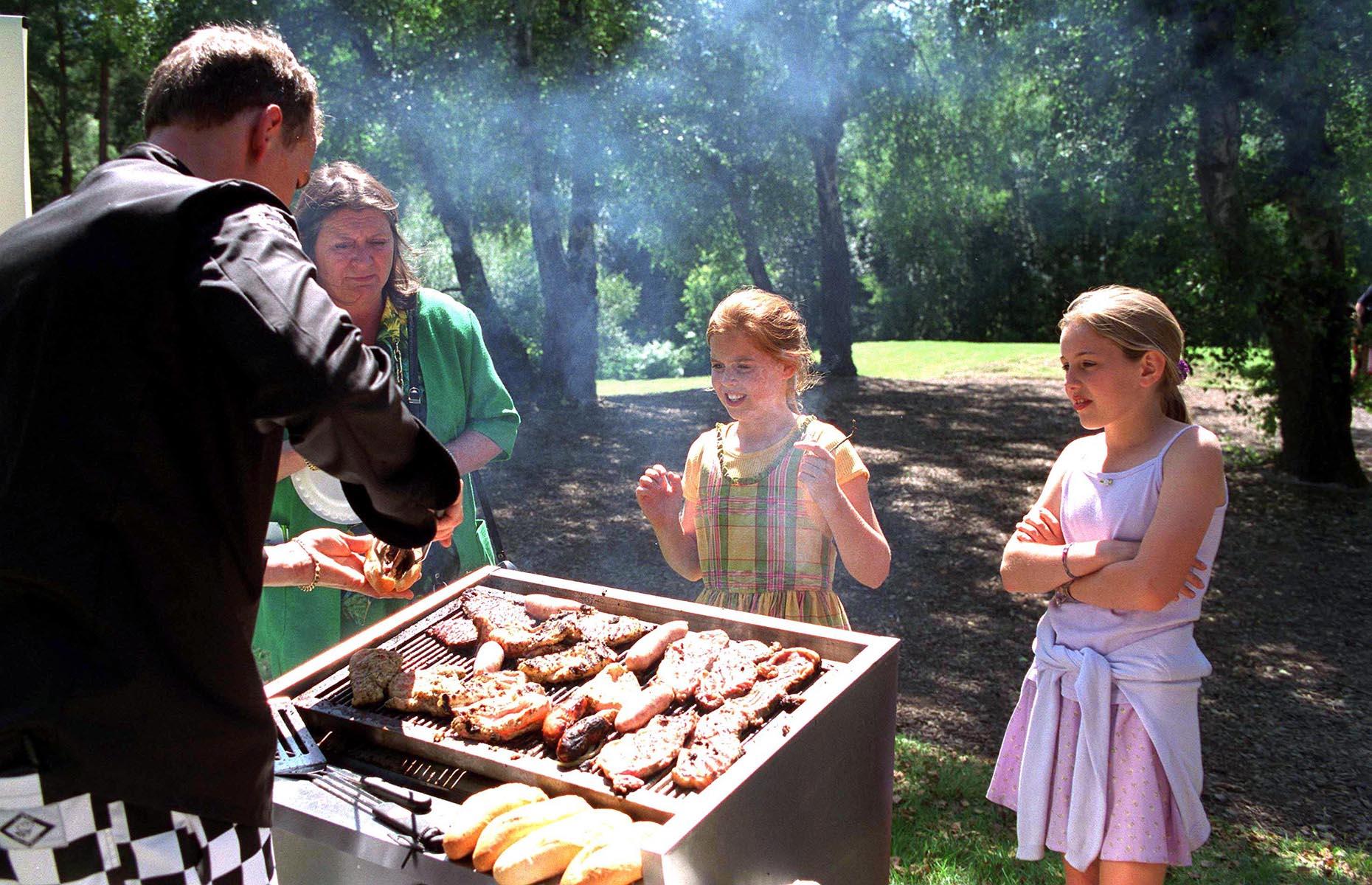 1990s: young Princess Beatrice at a charity barbecue