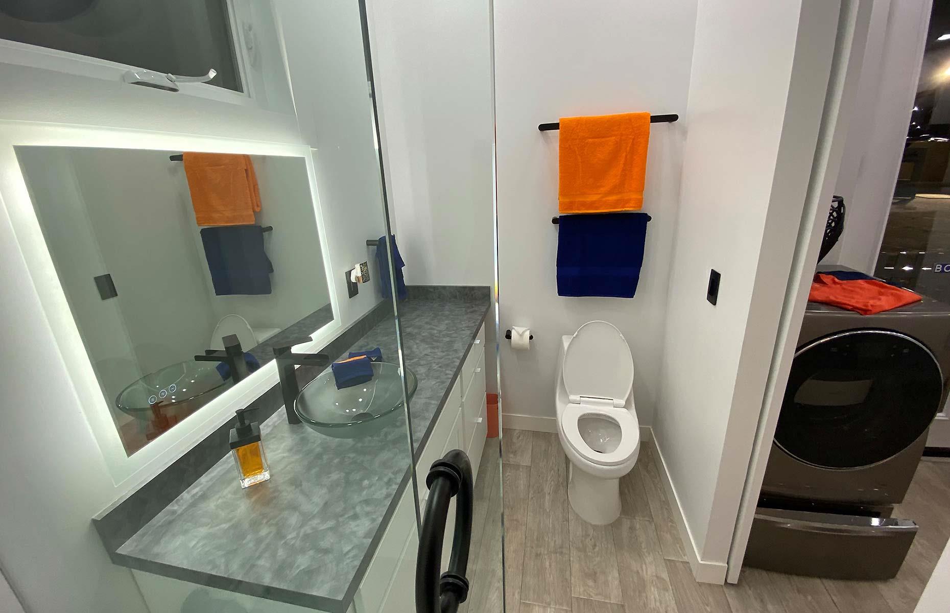 Streamlined bathroom