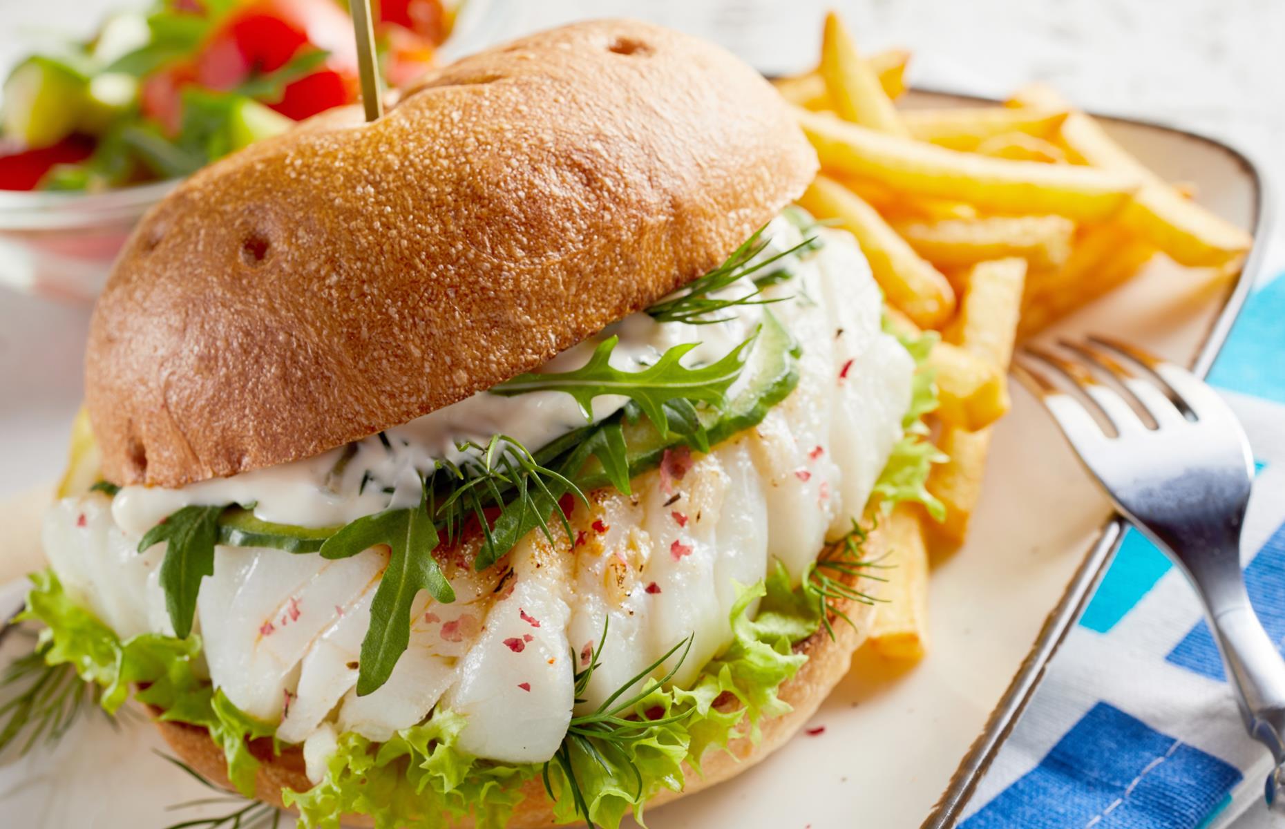 Cod burger