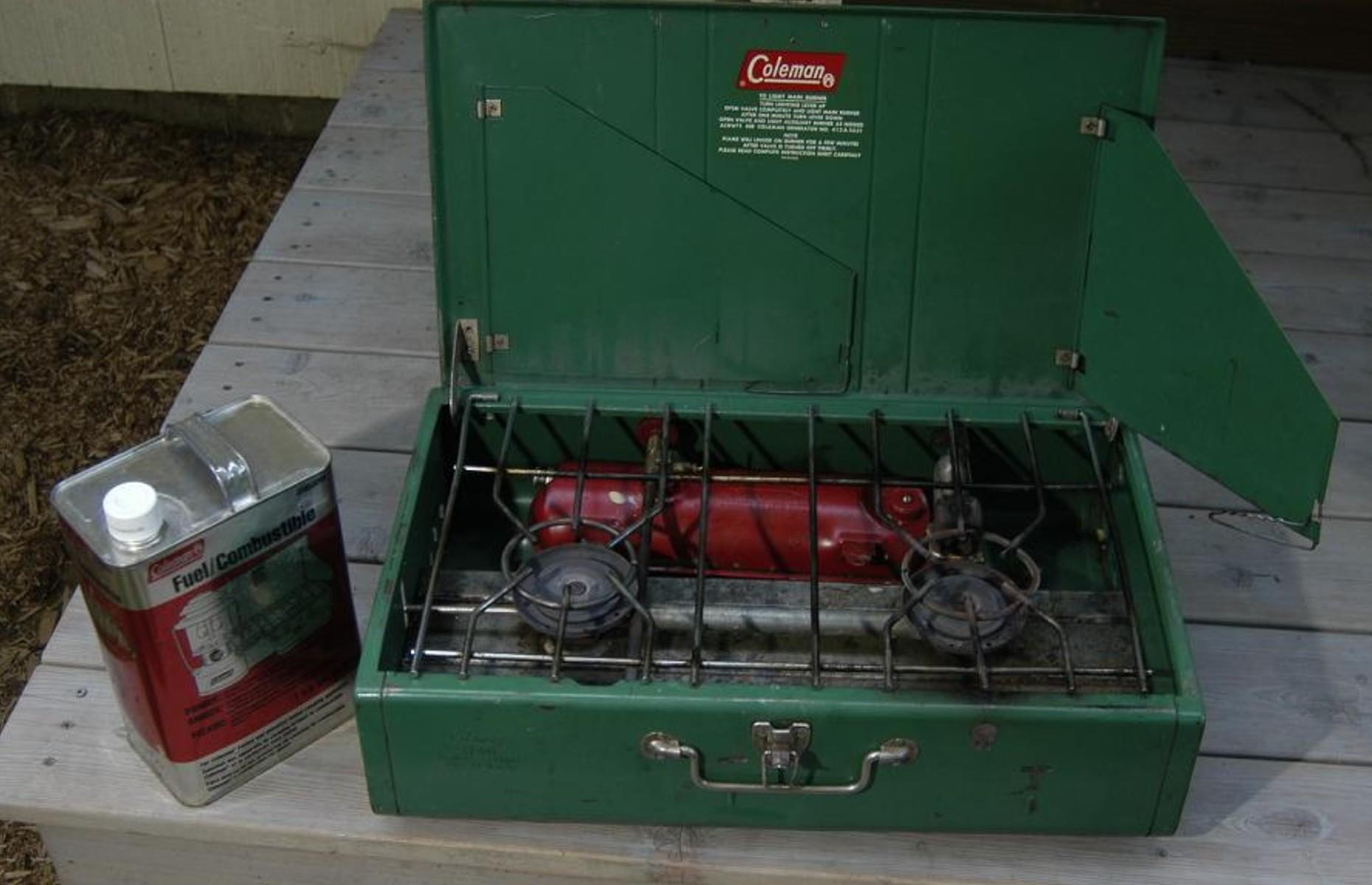 Trade four: a Coleman camp stove 
