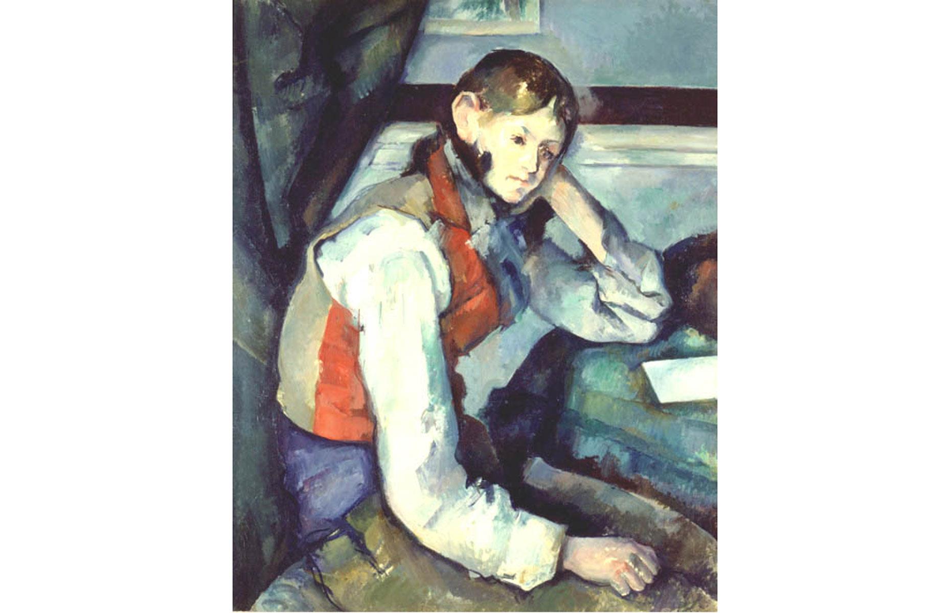 Cézanne's The Boy in the Red Vest, value: $91 million (£70.5m)