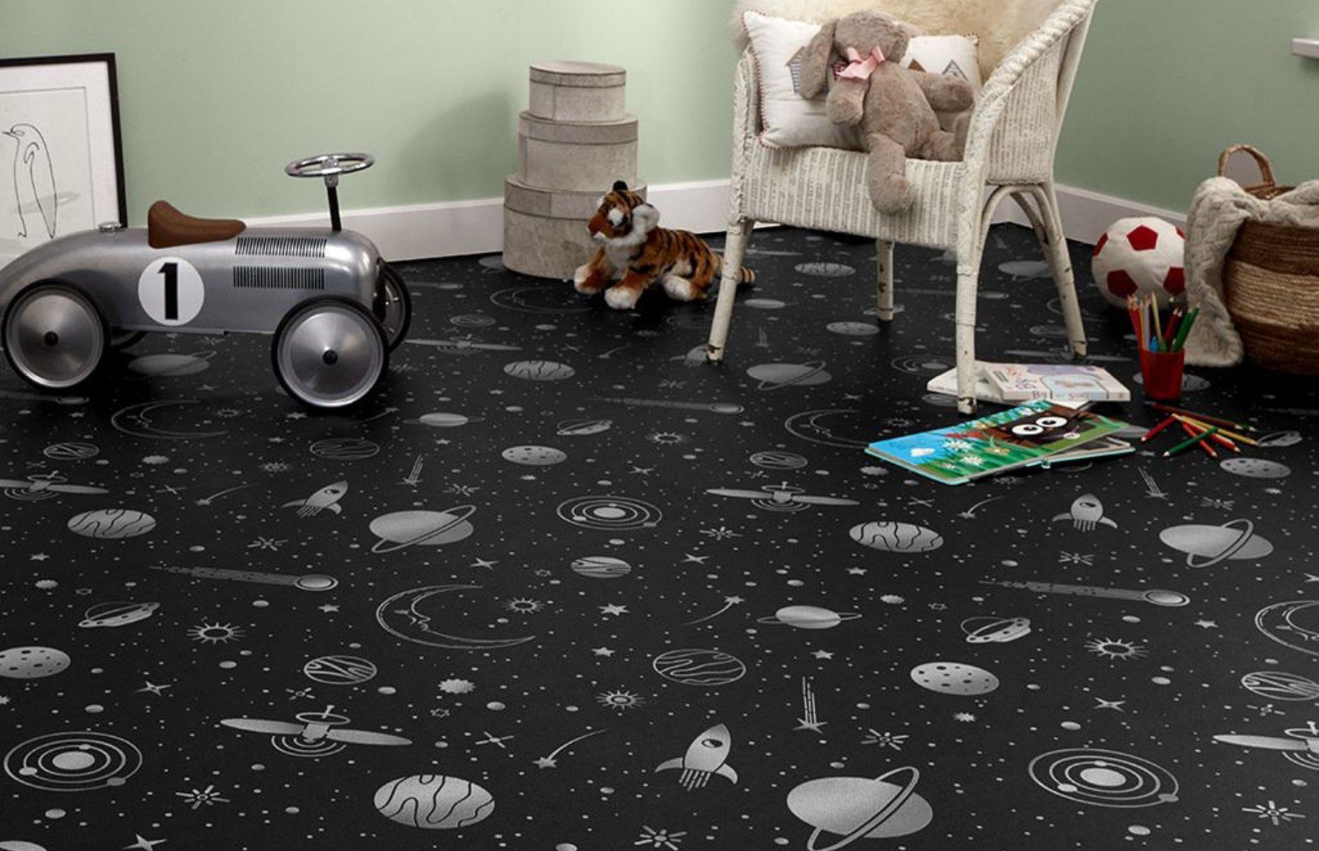 Step into space in a kids' room
