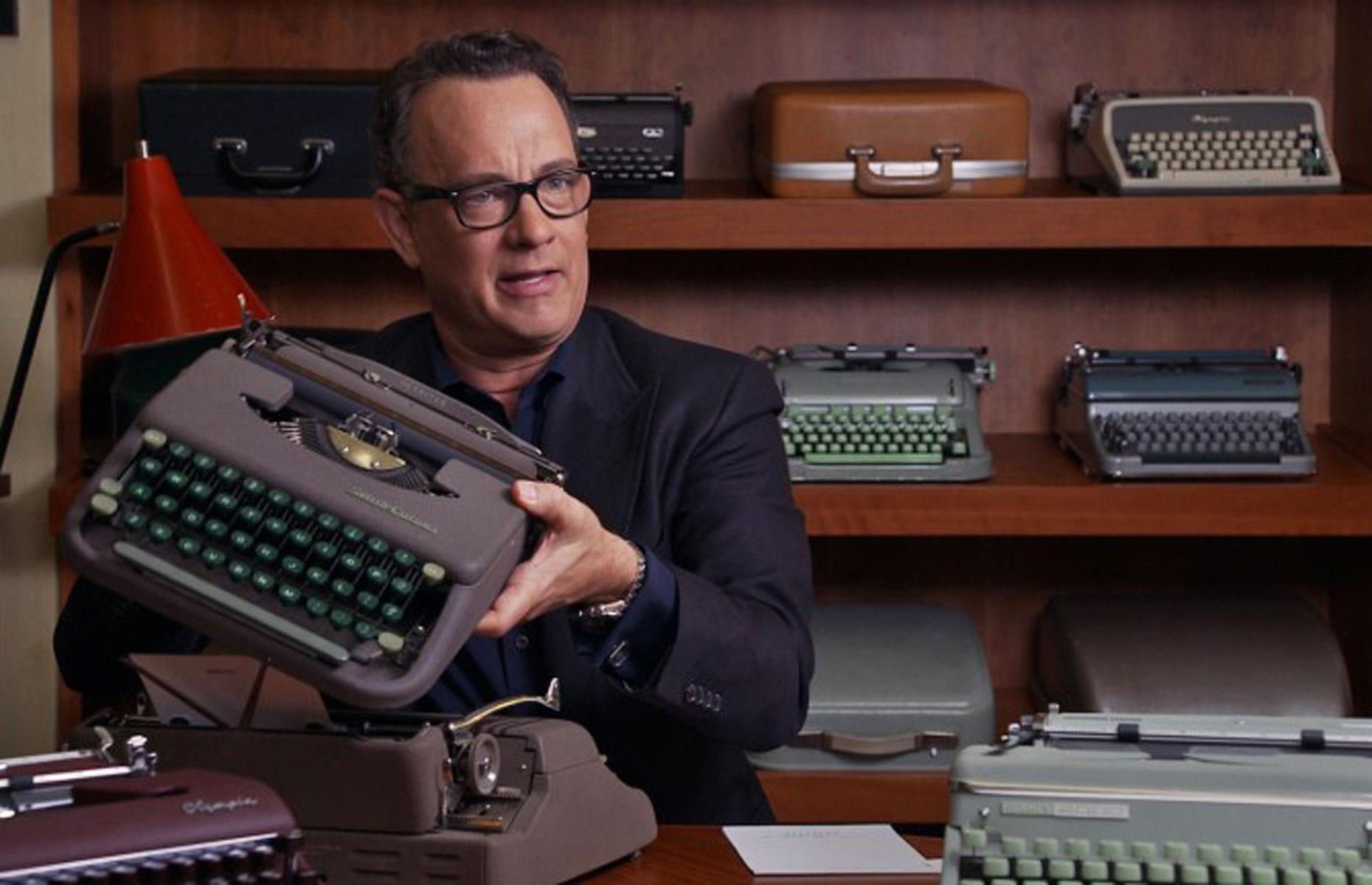 Tom Hanks collects old typewriters