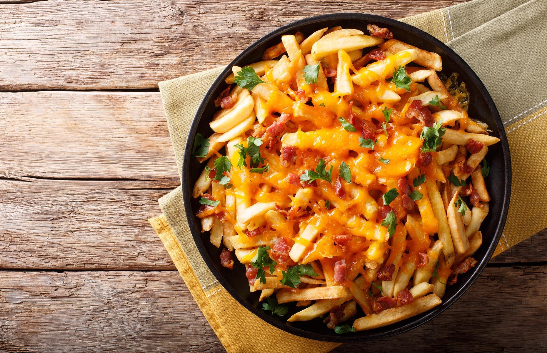 Cheesy bacon fries