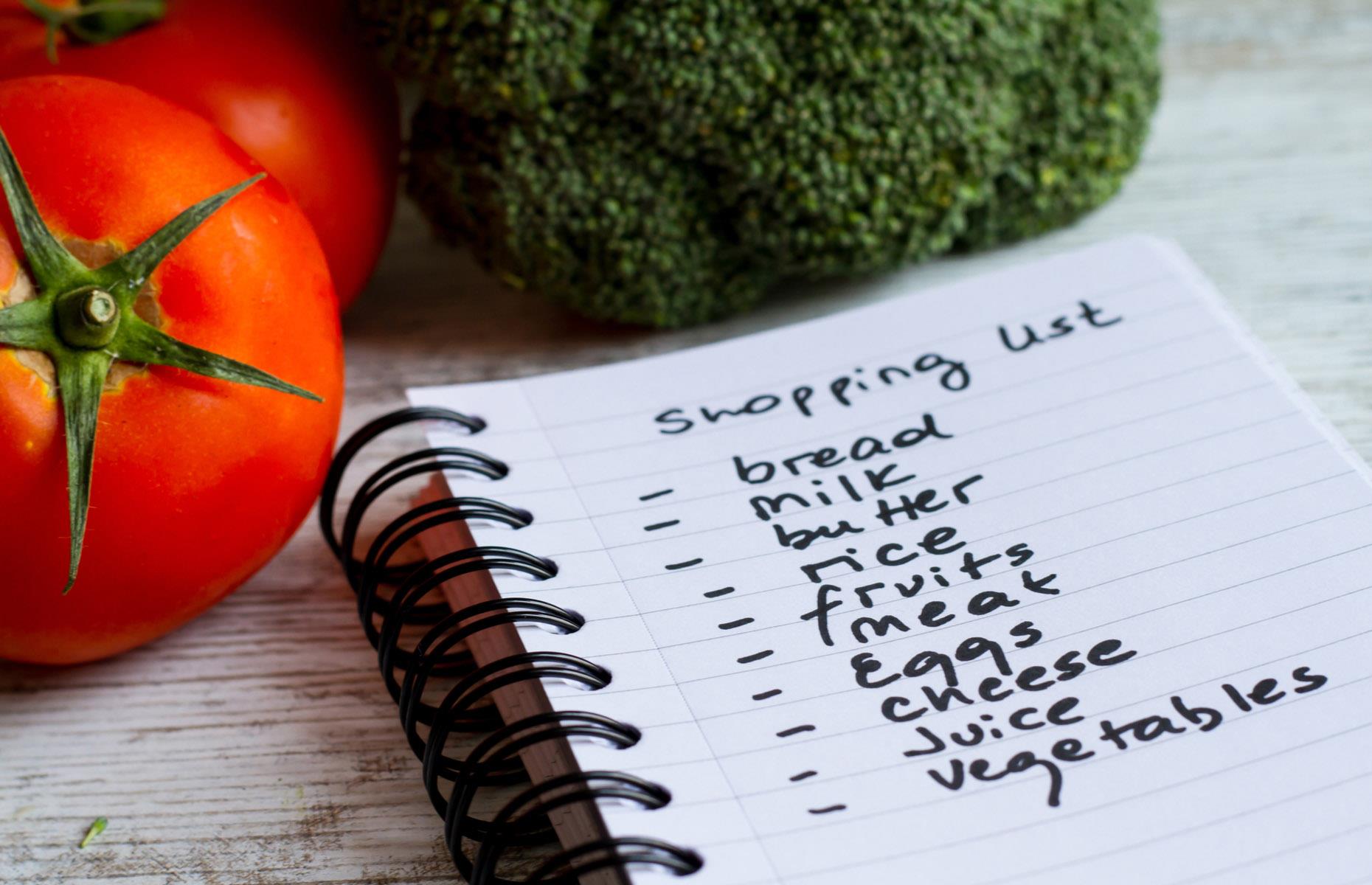 Make a list of all the ingredients you need to buy