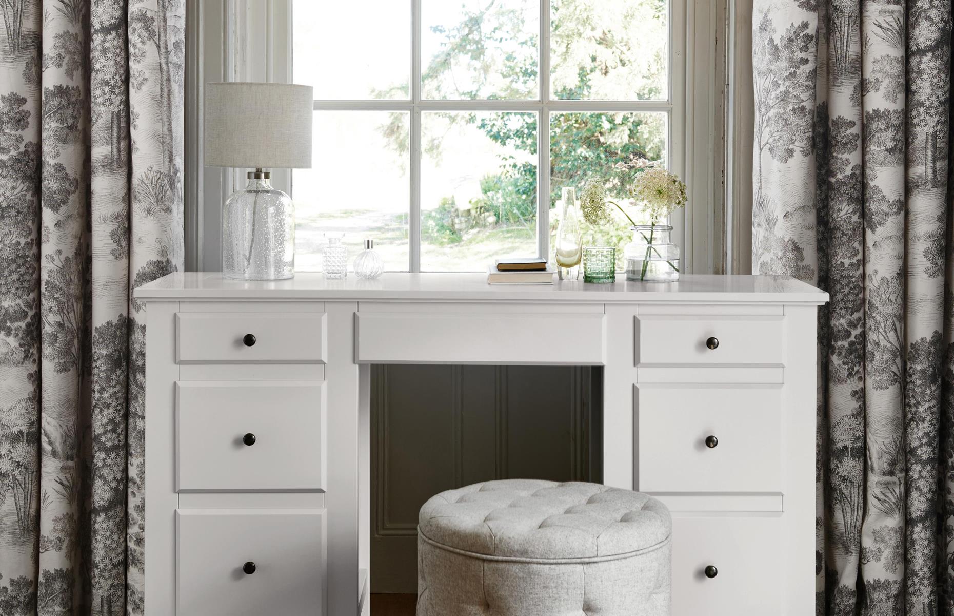 Fall for floor-length curtains