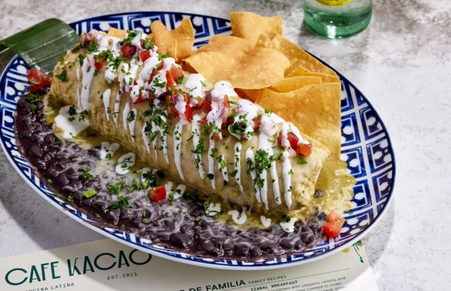 Oklahoma: Breakfast Cilantro Burrito, Cafe Kacao, Oklahoma City