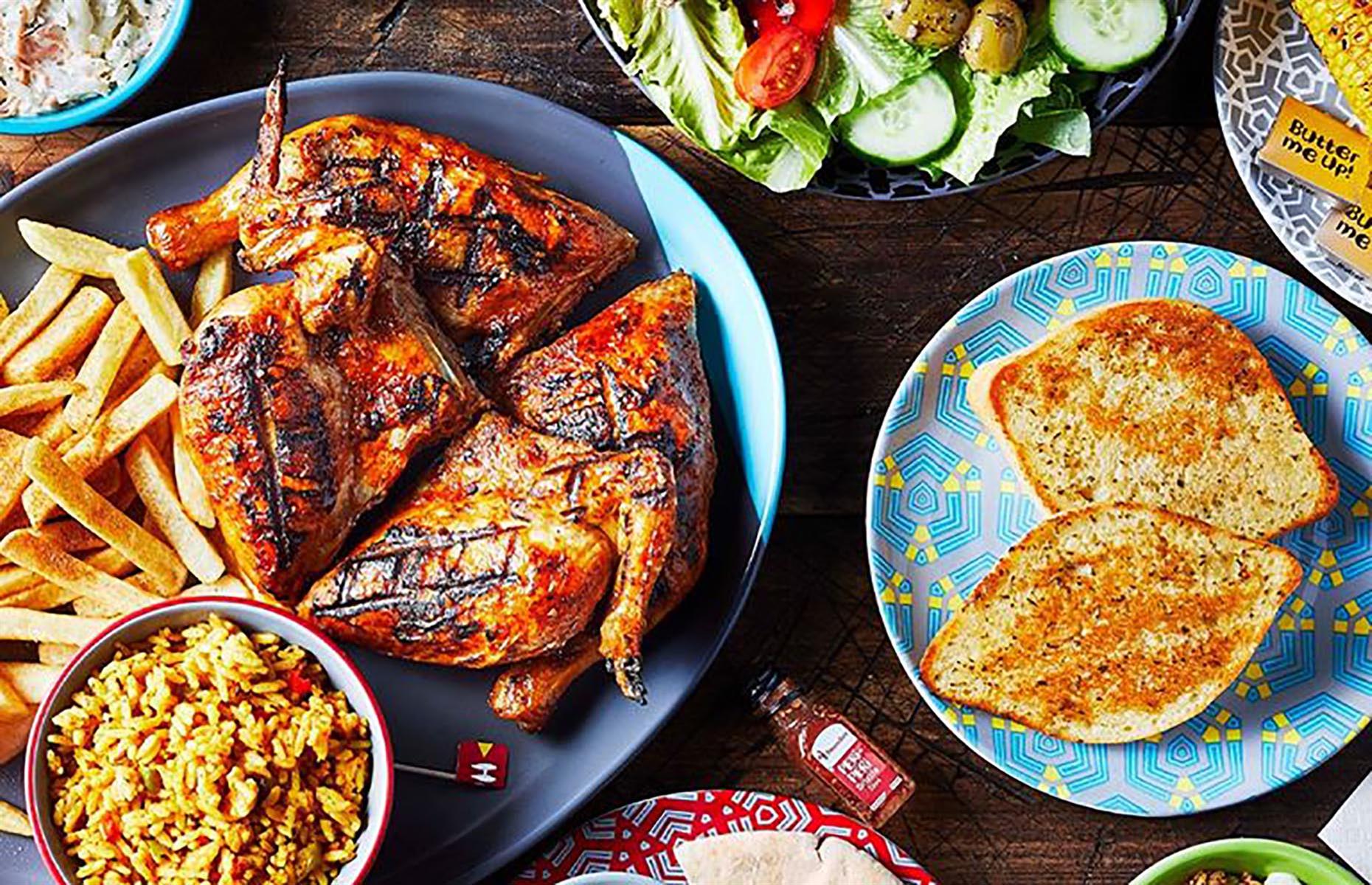 You can order barbecue chicken at Nando's