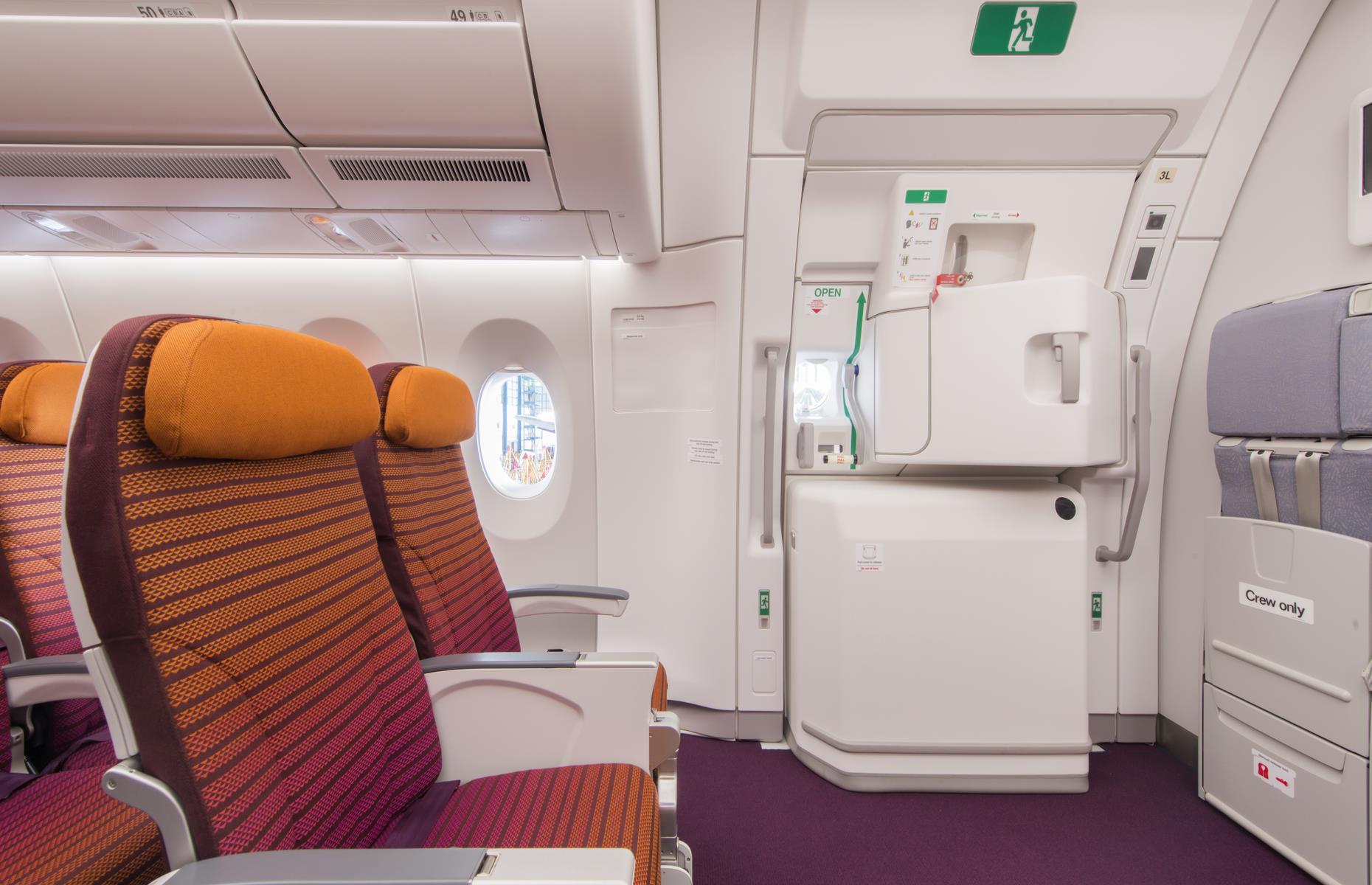 It would take super-human strength to open a door mid-flight