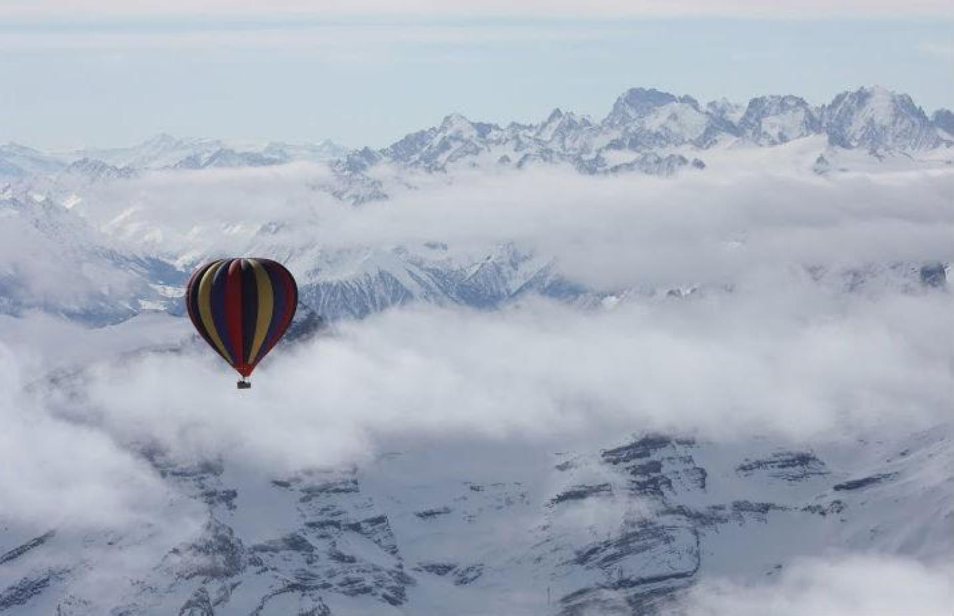 Marvel at Mount Everest from a balloon