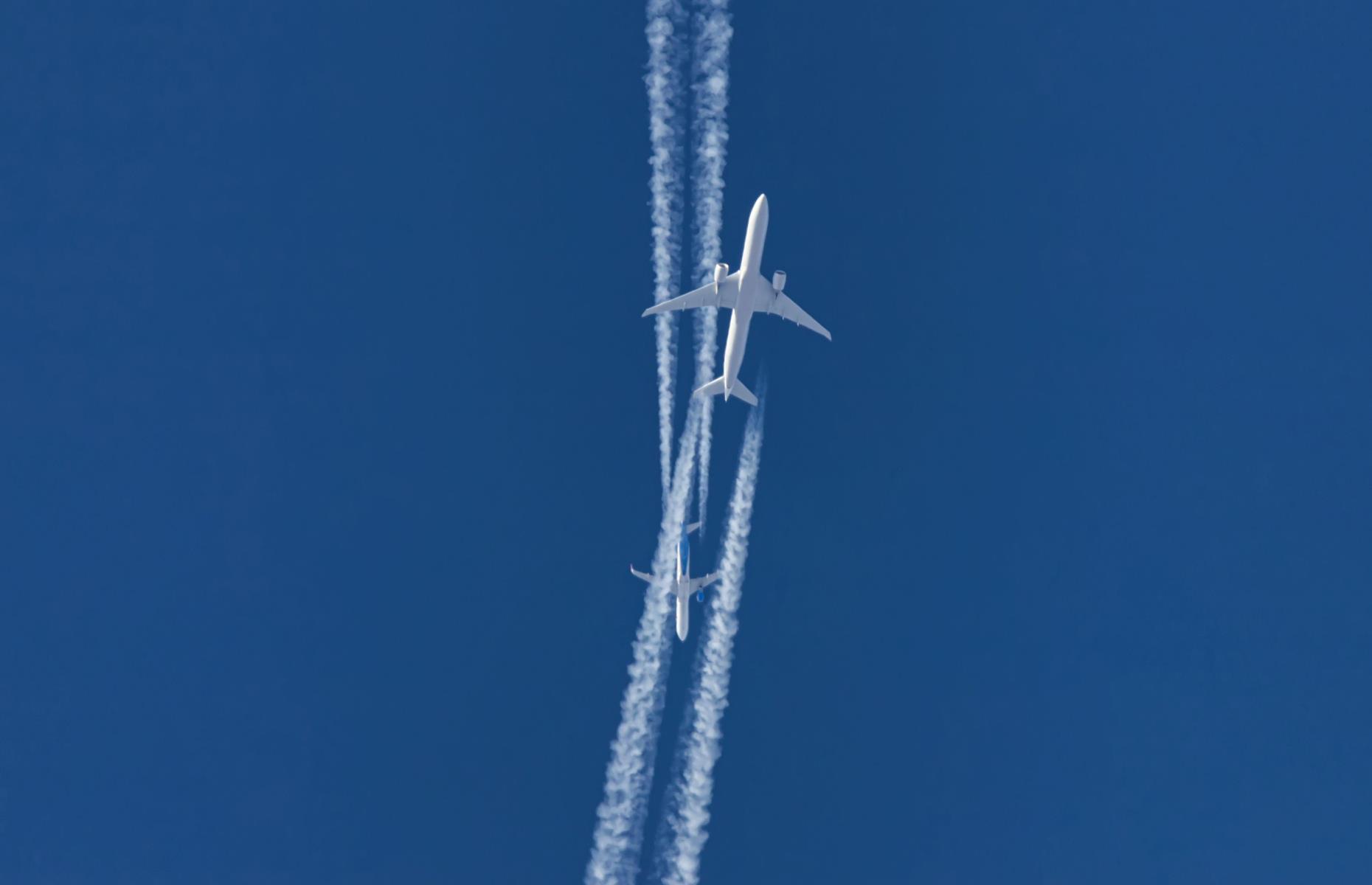 There are a lot of planes in the sky right now