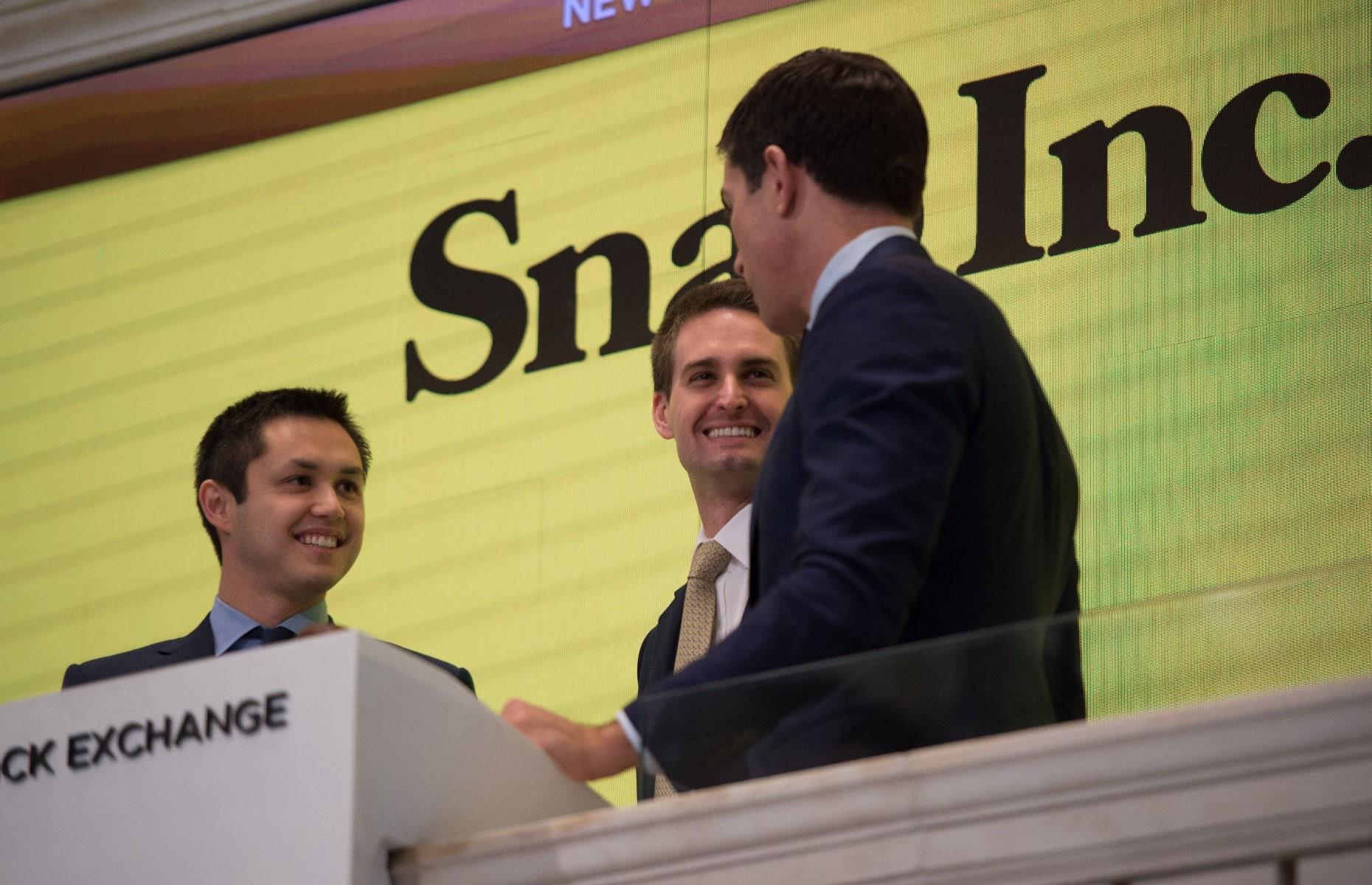 Evan Spiegel and Bobby Murphy – 3 years 