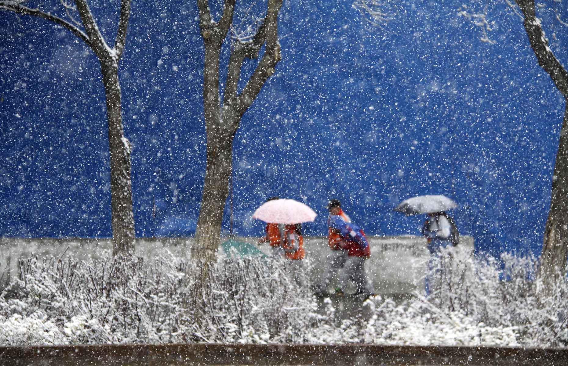 Heavy snow in China