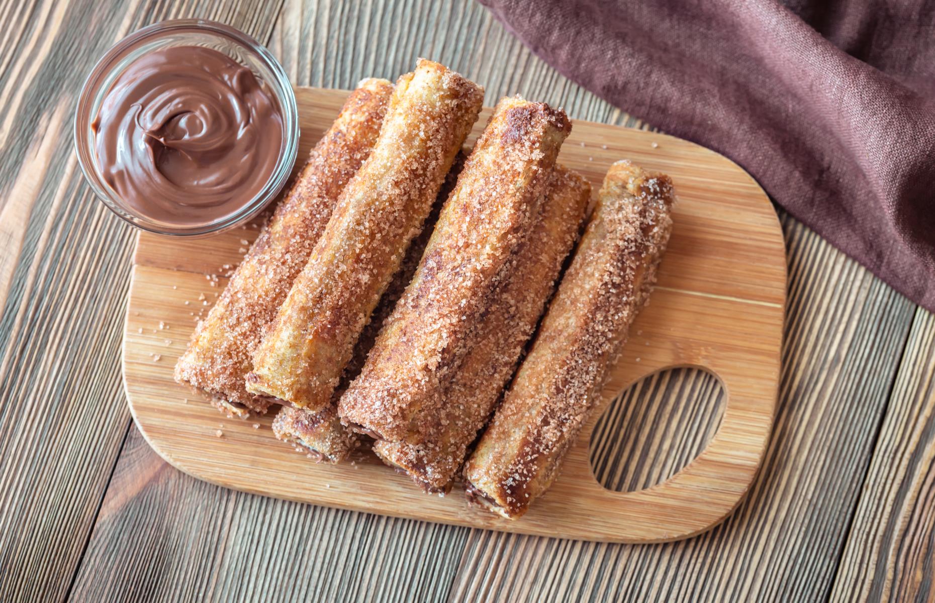 26. Nutella French toast rolls