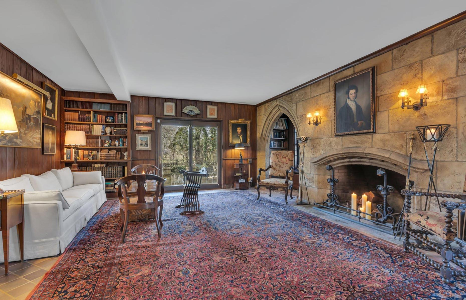 A medieval living room 
