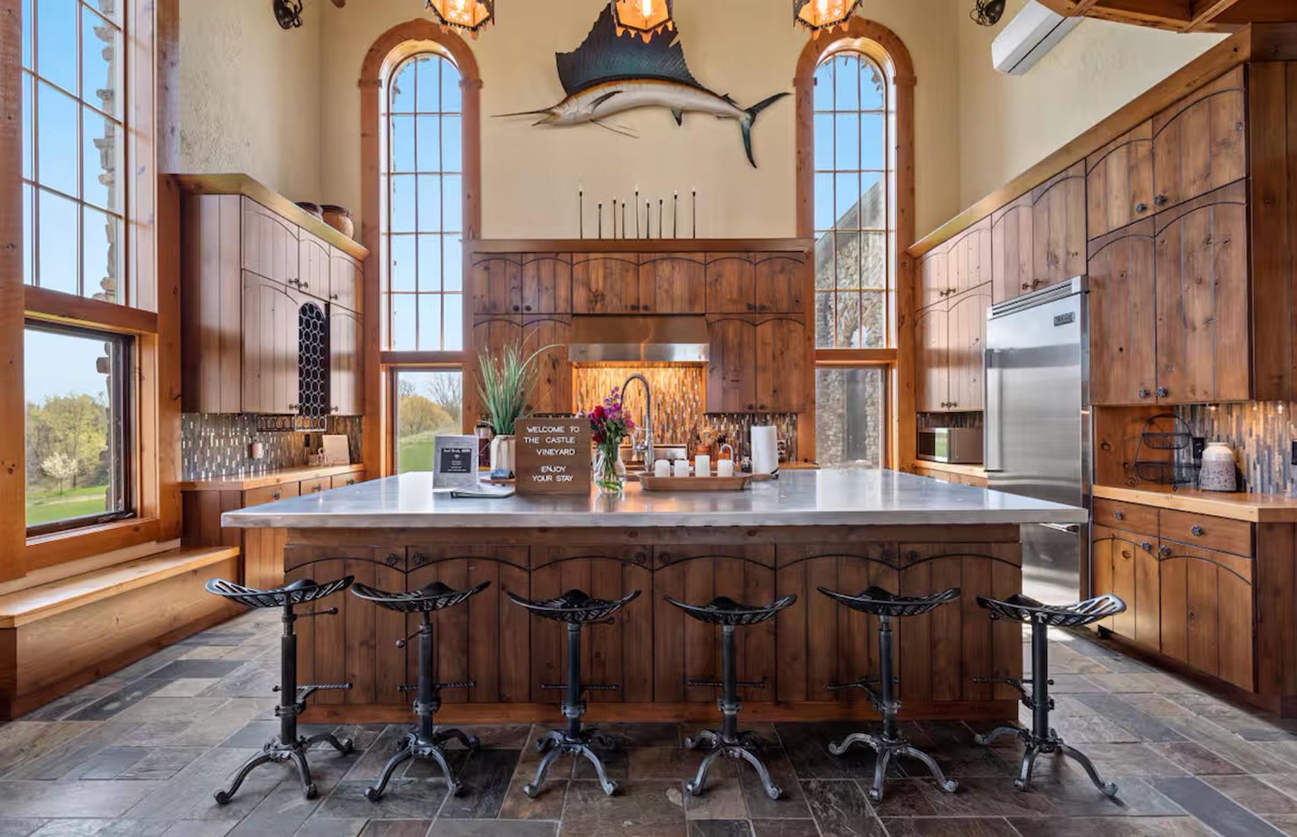 Modern castle: soaring ceilings