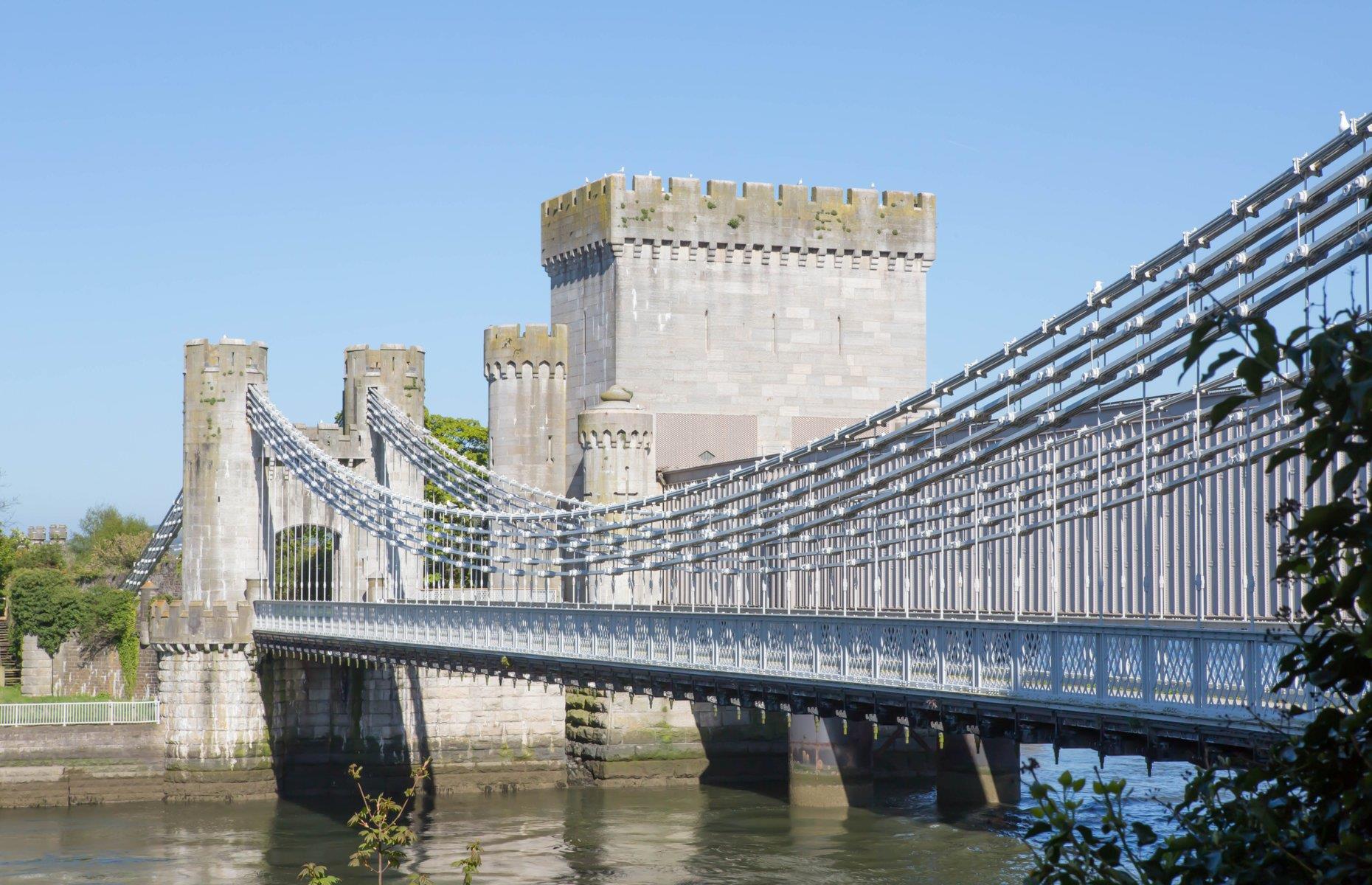 Conwy Suspension Bridge, Conwy, North Wales