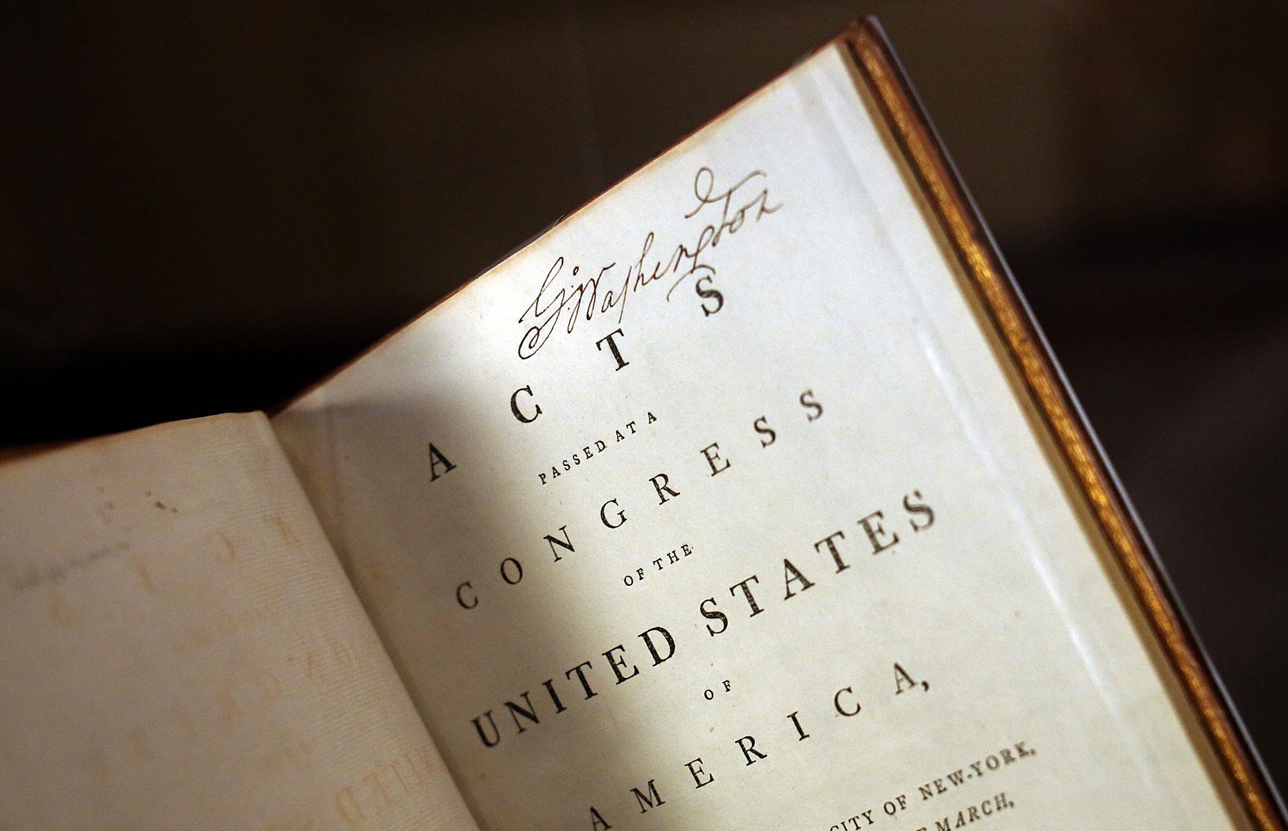 1. George Washington’s Acts Of Congress: $9.8 million ($13.7m/£10.3m today)