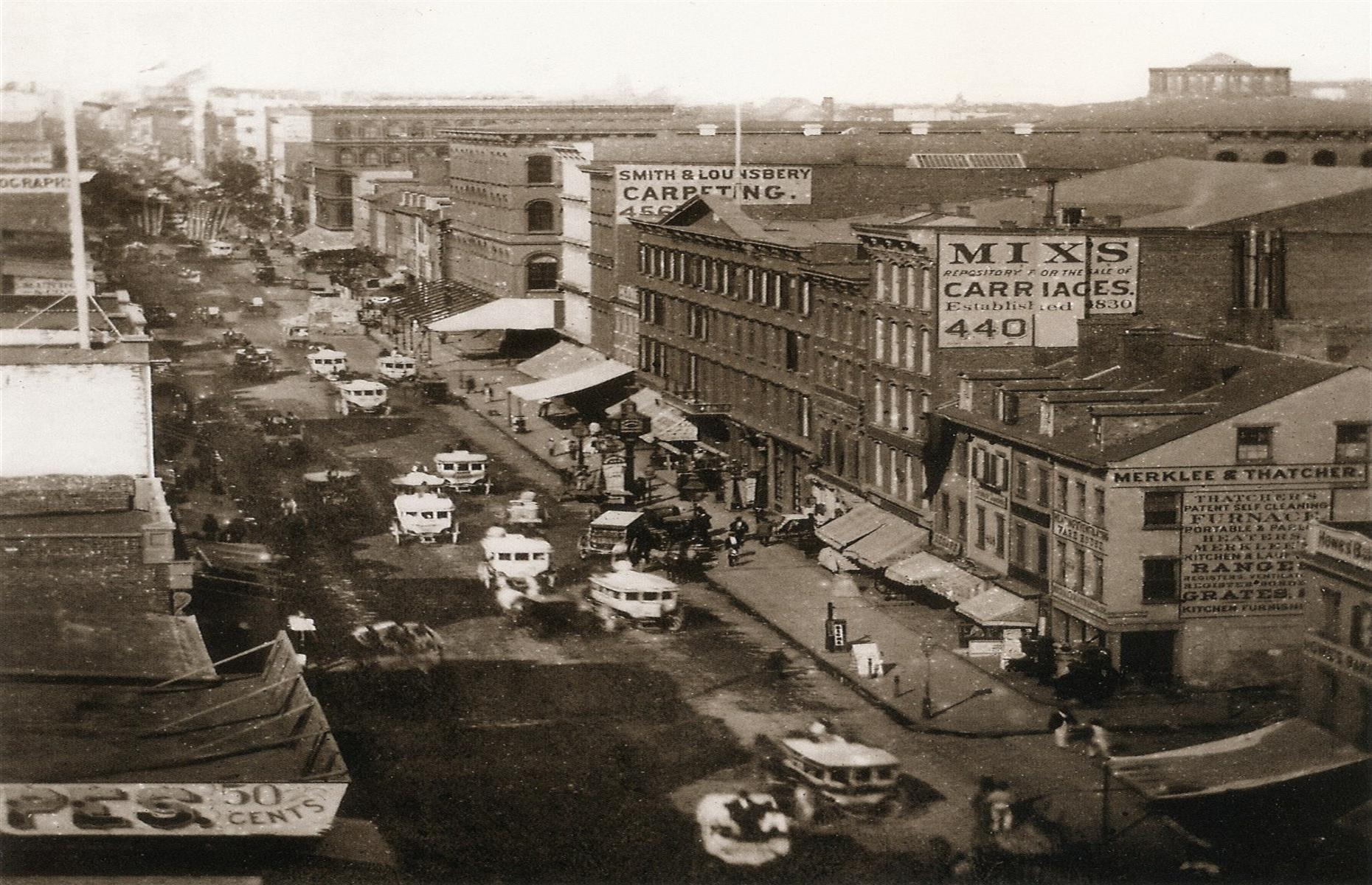 Then: Broadway, New York City, New York
