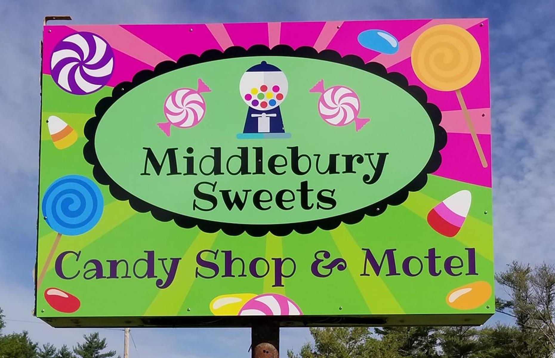 Vermont: Middlebury Sweets Candy Shop & Motel, Middlebury