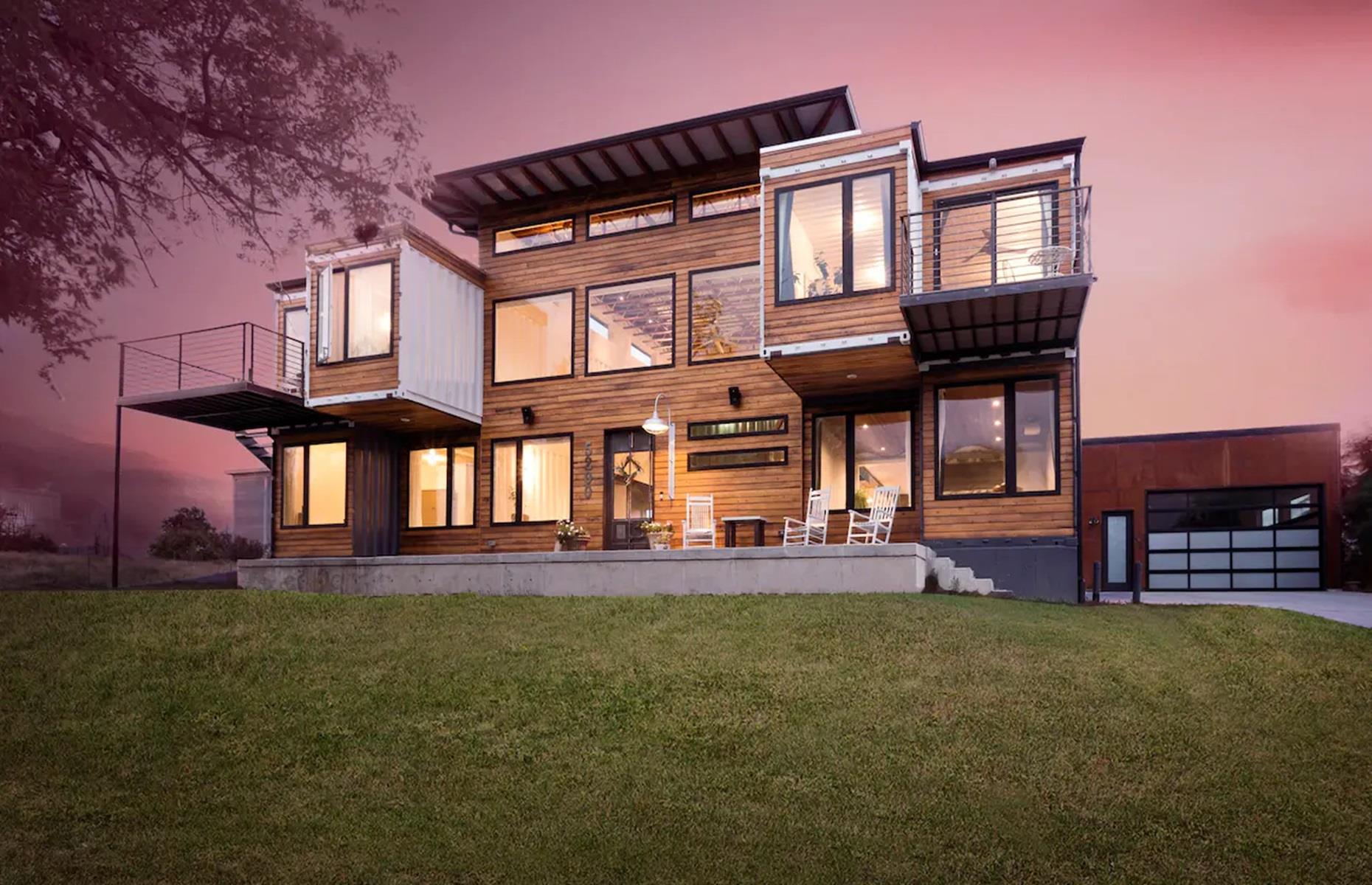 Custom container home, Colorado, USA
