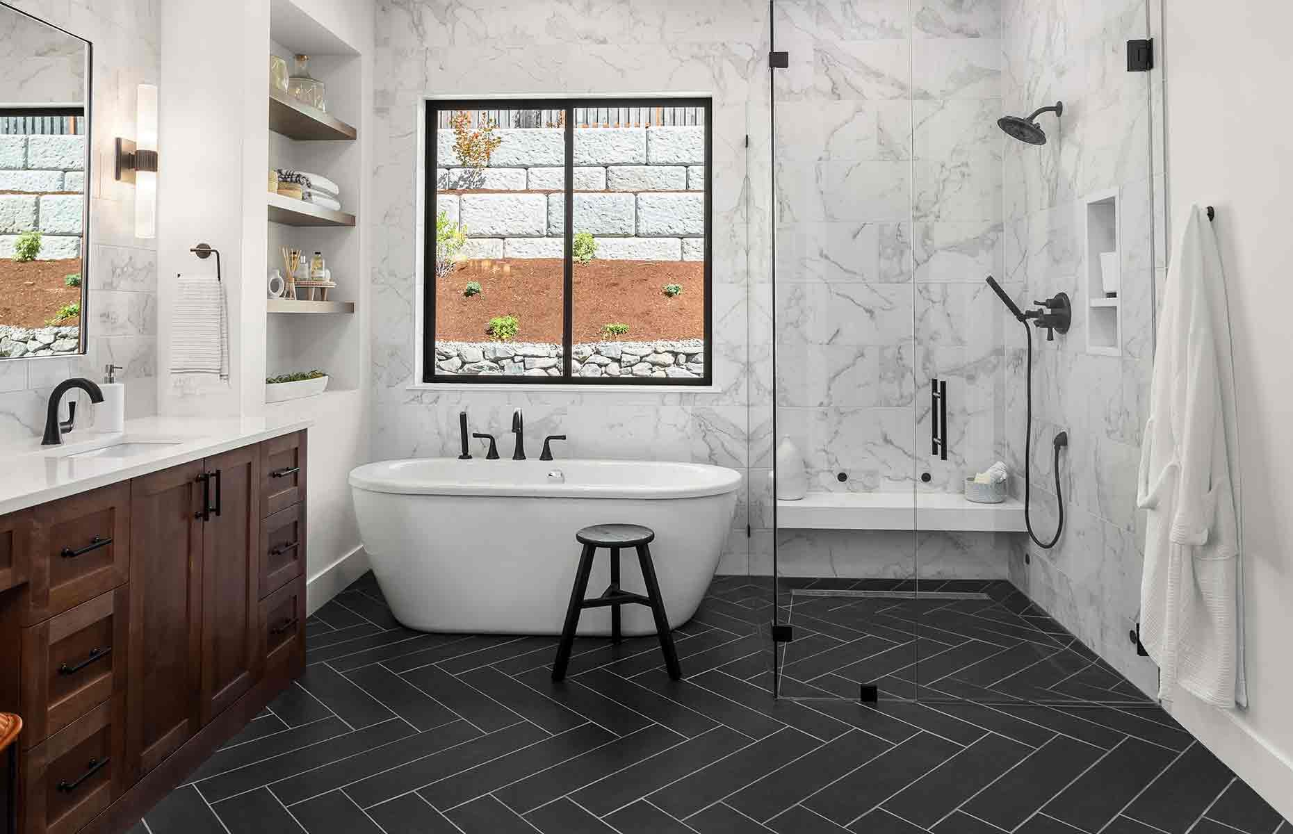 Vacuum the bathroom 
