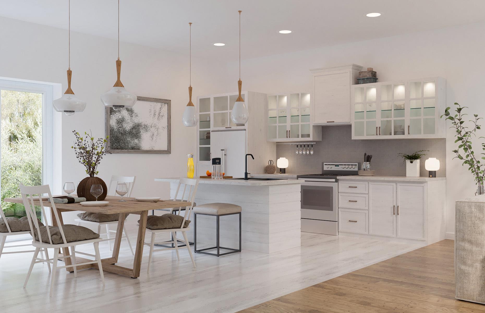 Not carefully considering open-plan living