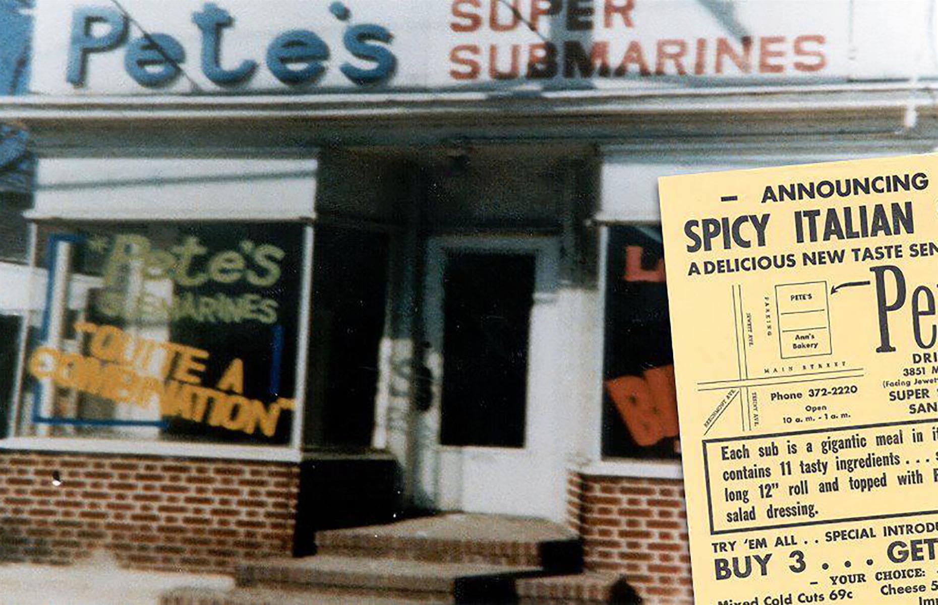 Subway used to be called Pete's Super Submarines