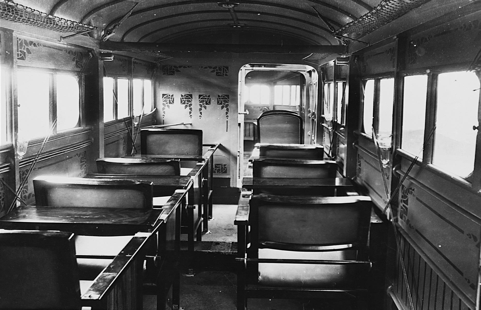 1920s: a passenger compartment from the 1920s