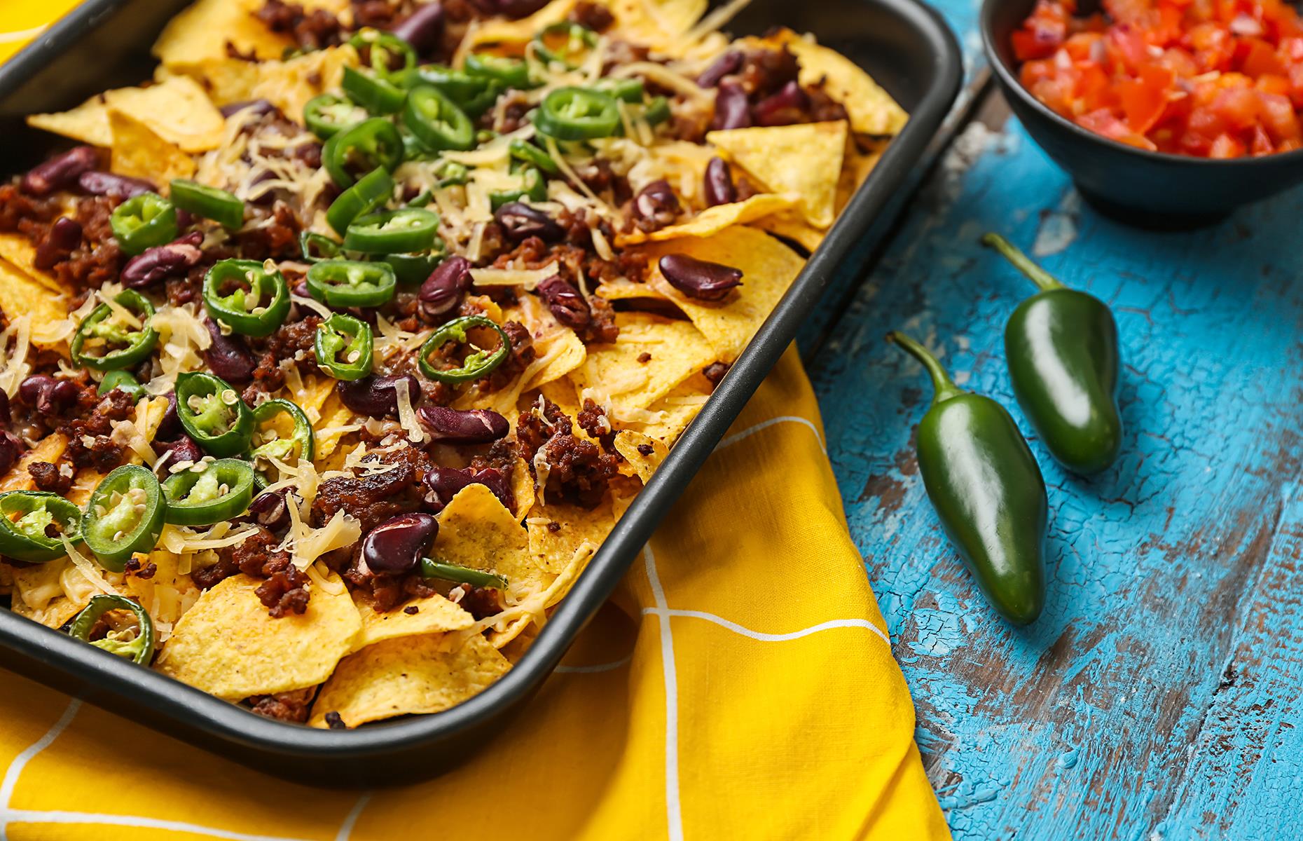 Baked nachos