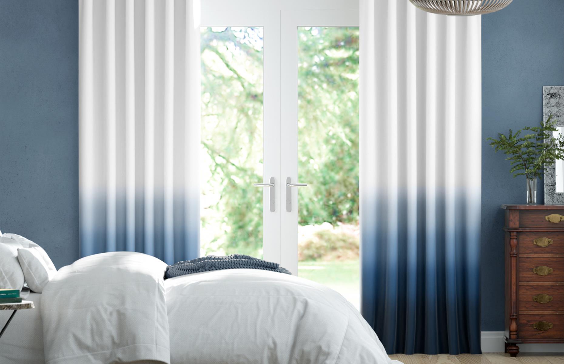 DIY ombre-effect curtains