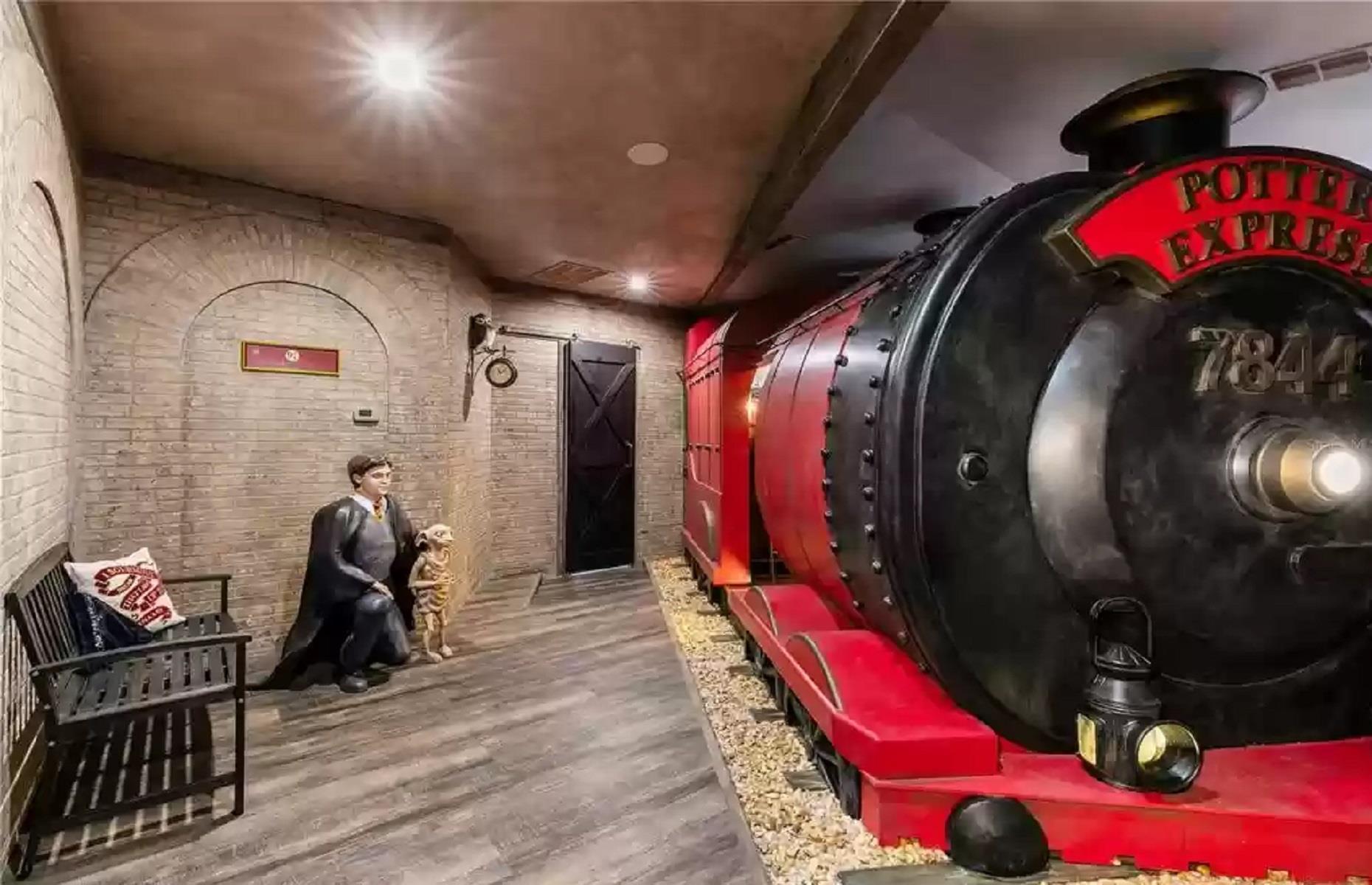 Modern home with hidden Harry Potter rooms