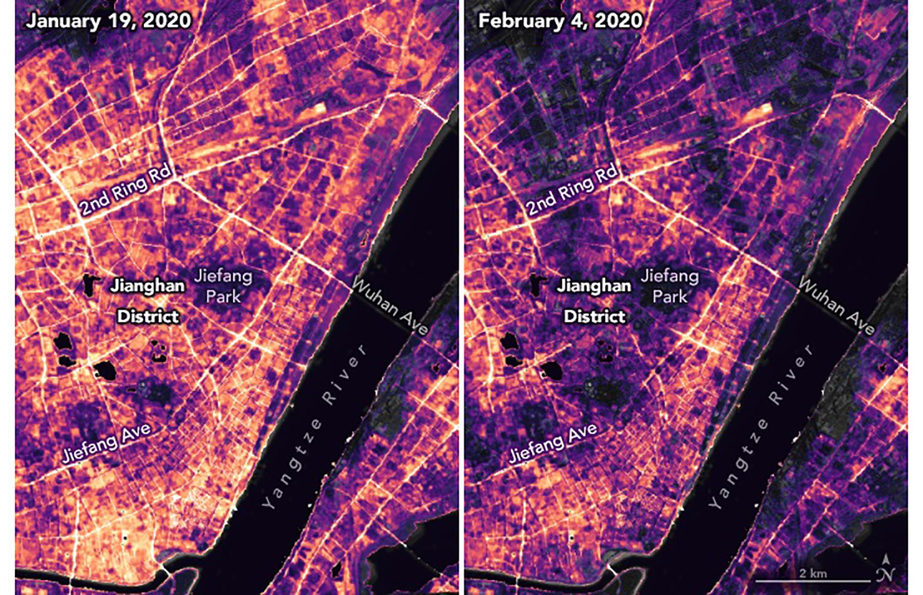 Reduction in light pollution