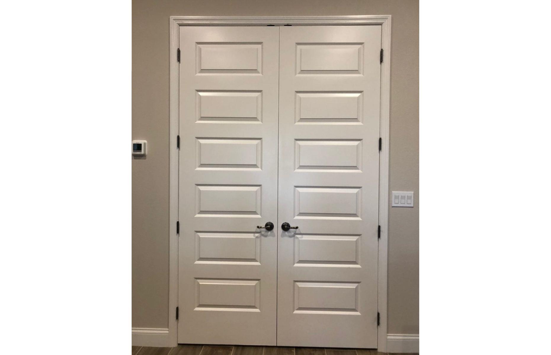 Stylish walk-in pantry