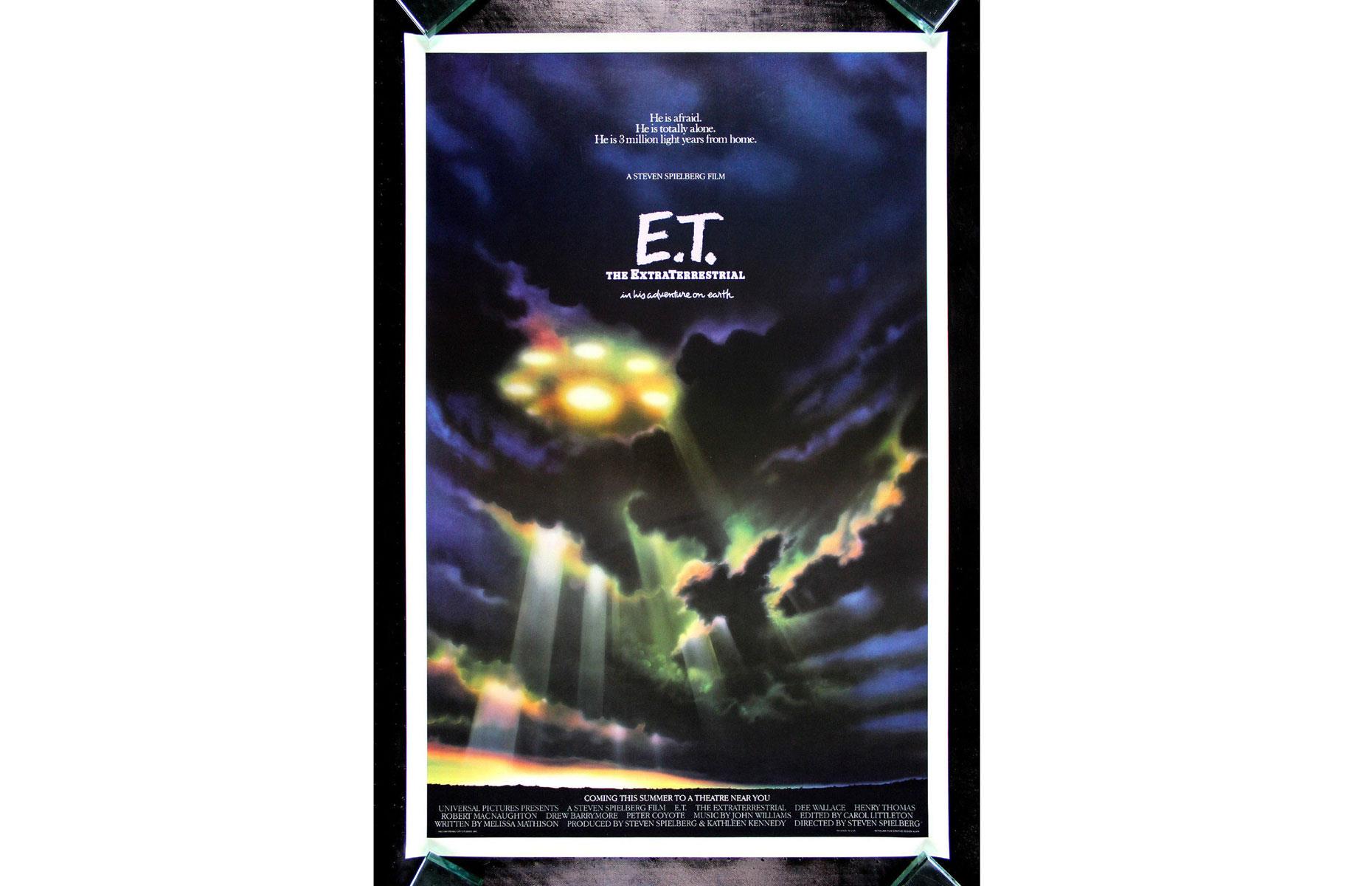 E.T. the Extra-Terrestrial (American poster, 1982): up to $4,000 (£2.9k)