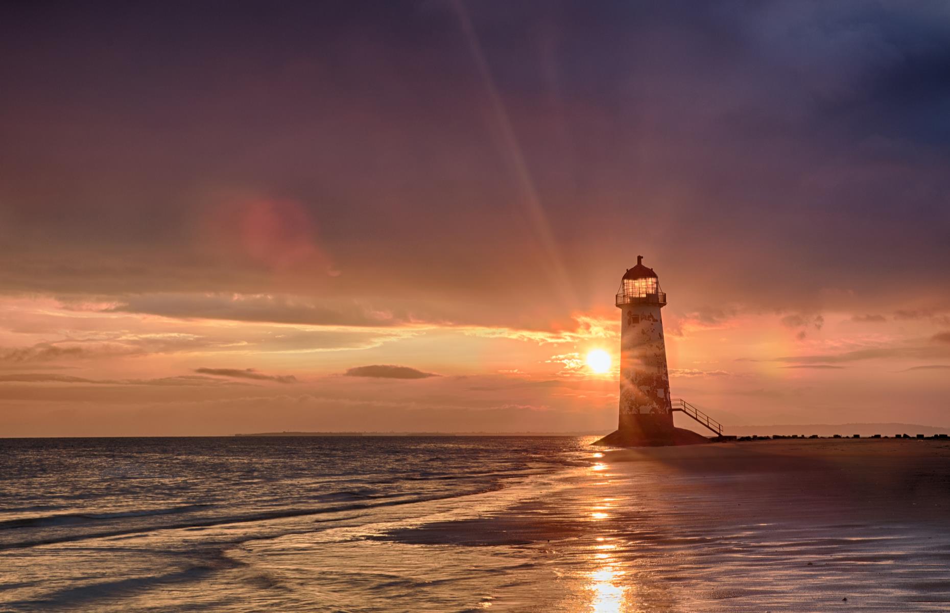 Talacre Lighthouse, Flintshire, Wales