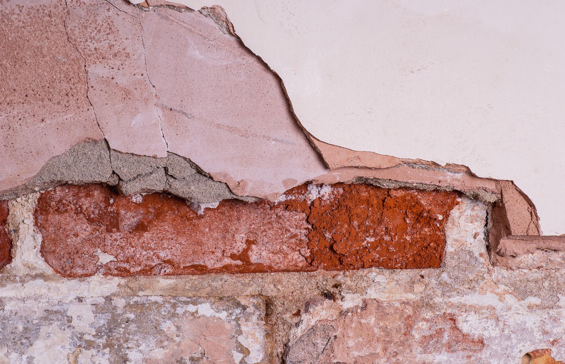 Exterior wall damage
