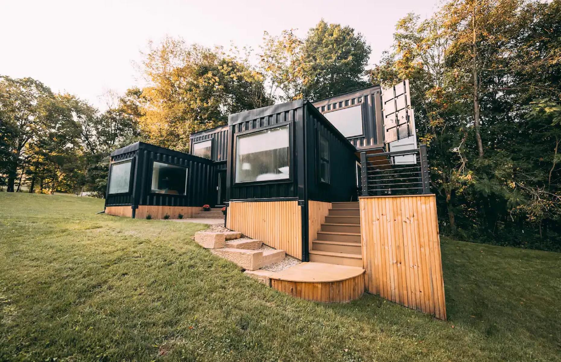 Maison container, Woodside, Ohio, États-Unis